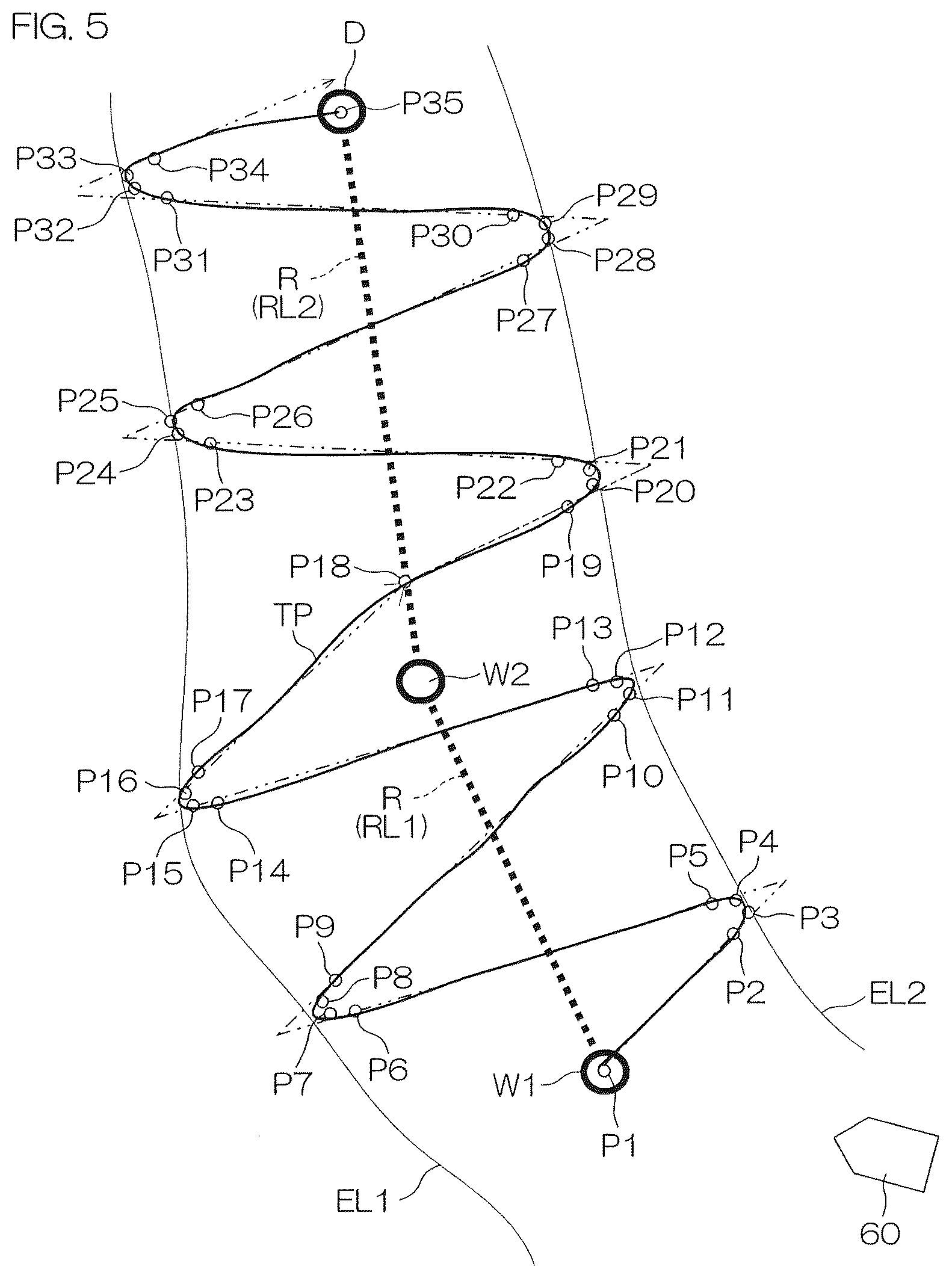 Patent US12351287 Figure 5 – Watercraft maneuvering control apparatus, and watercraft maneuvering system