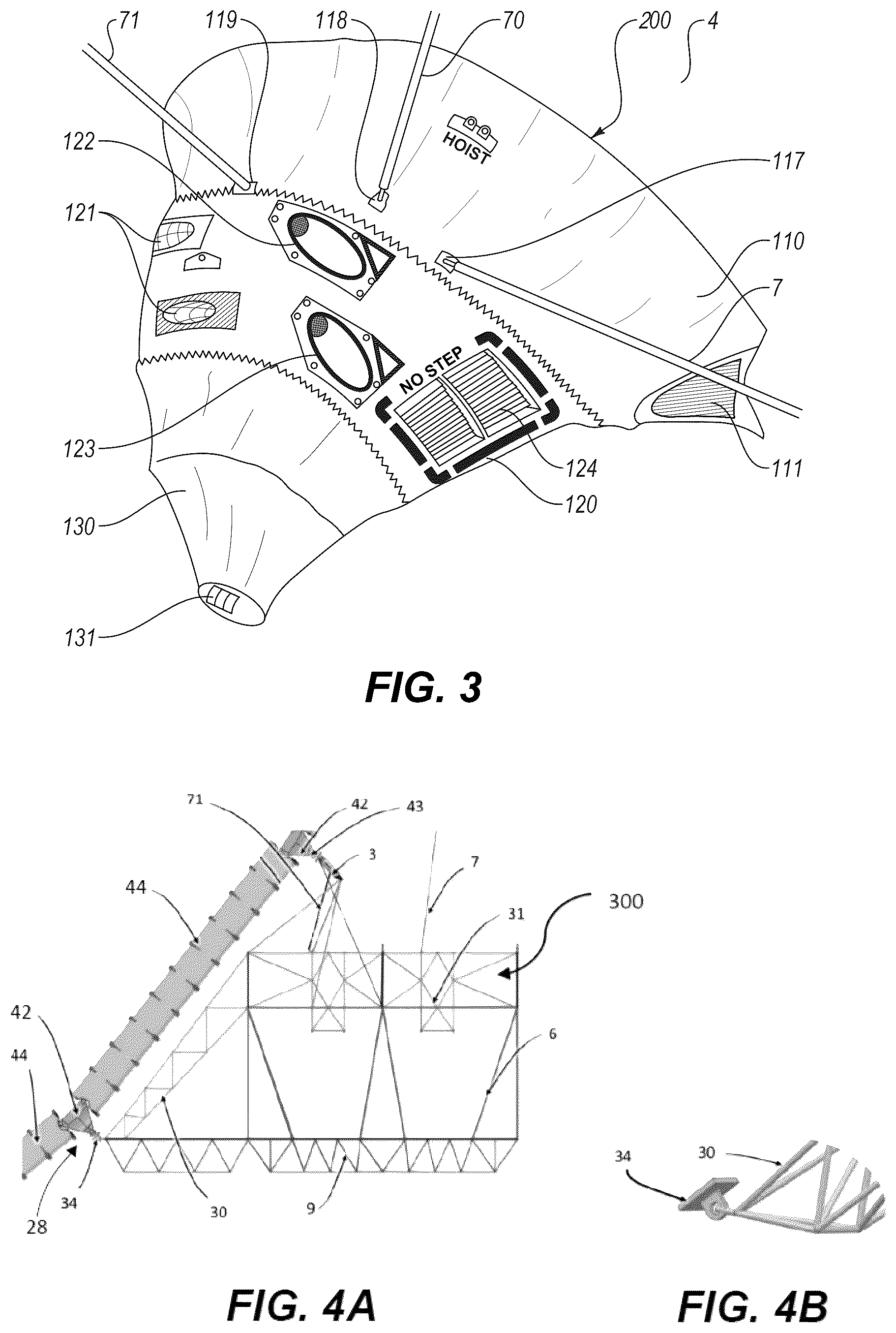 Patent US12351290 Figure 2 – Electrically propelled airship having a rigid frame and power-generating nacelle with which the airship is provided