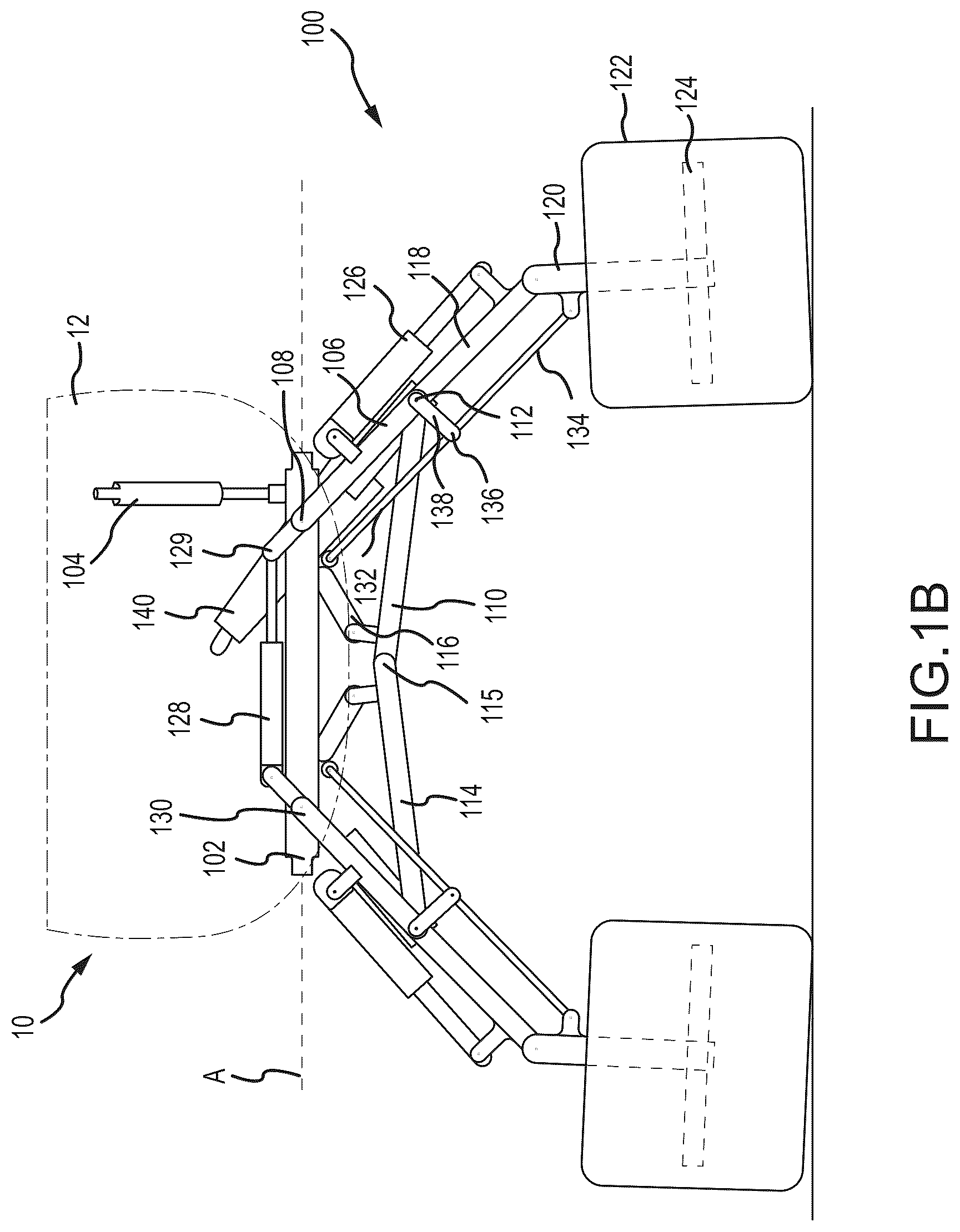 Patent US12351299 Figure 2 – Articulating truss configuration for aircraft landing gear