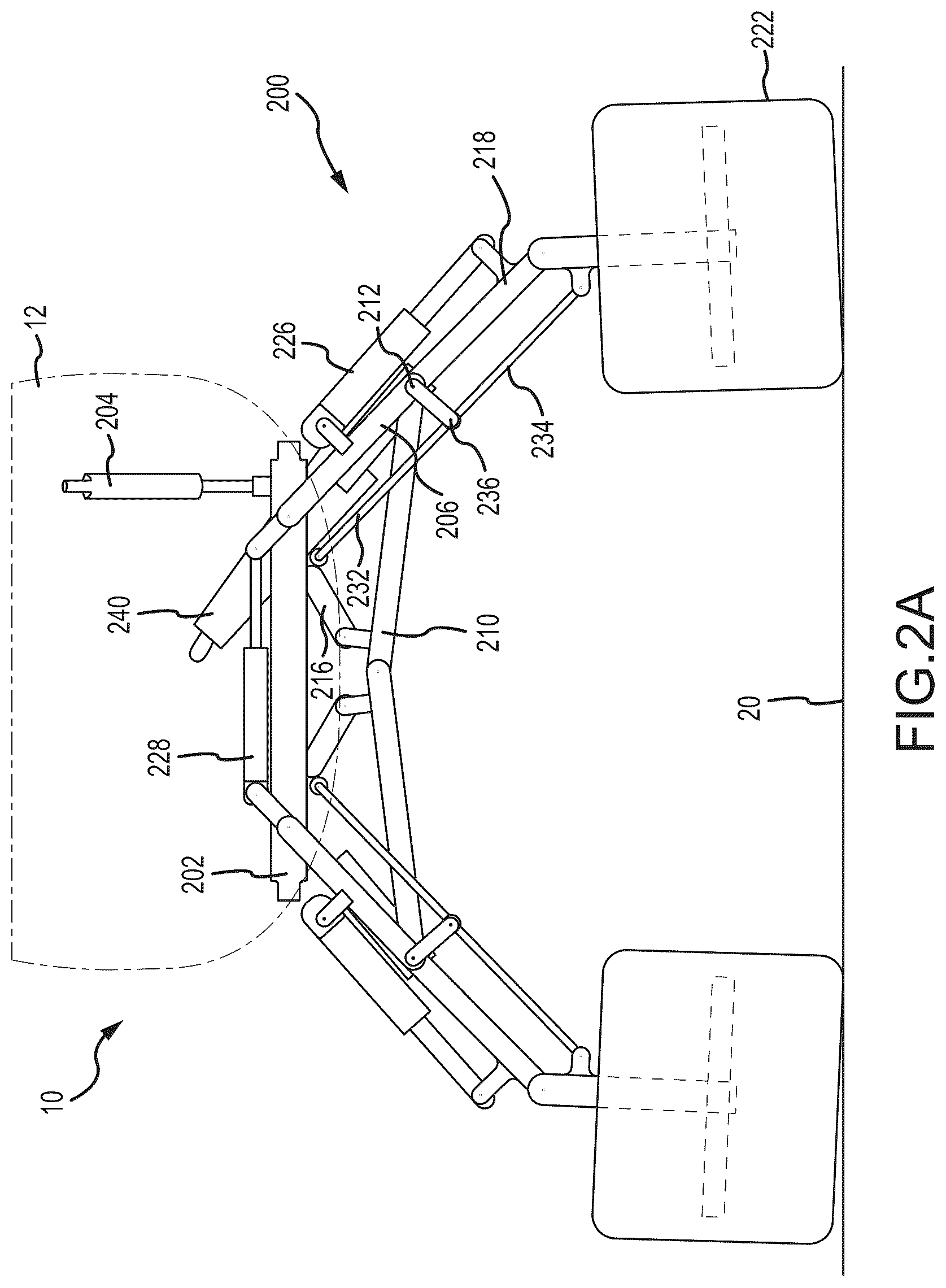 Patent US12351299 Figure 3 – Articulating truss configuration for aircraft landing gear