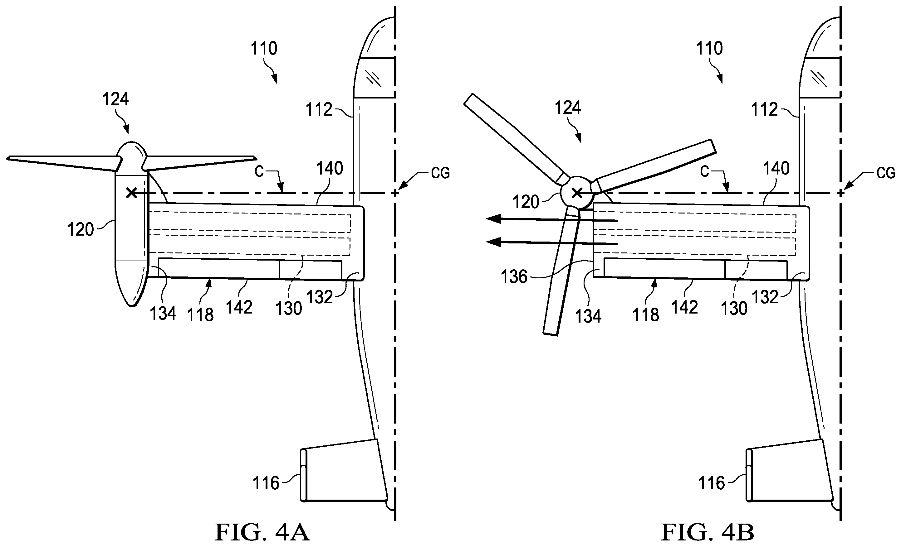 Patent US12351306 Figure 6 – Wing design for removable battery