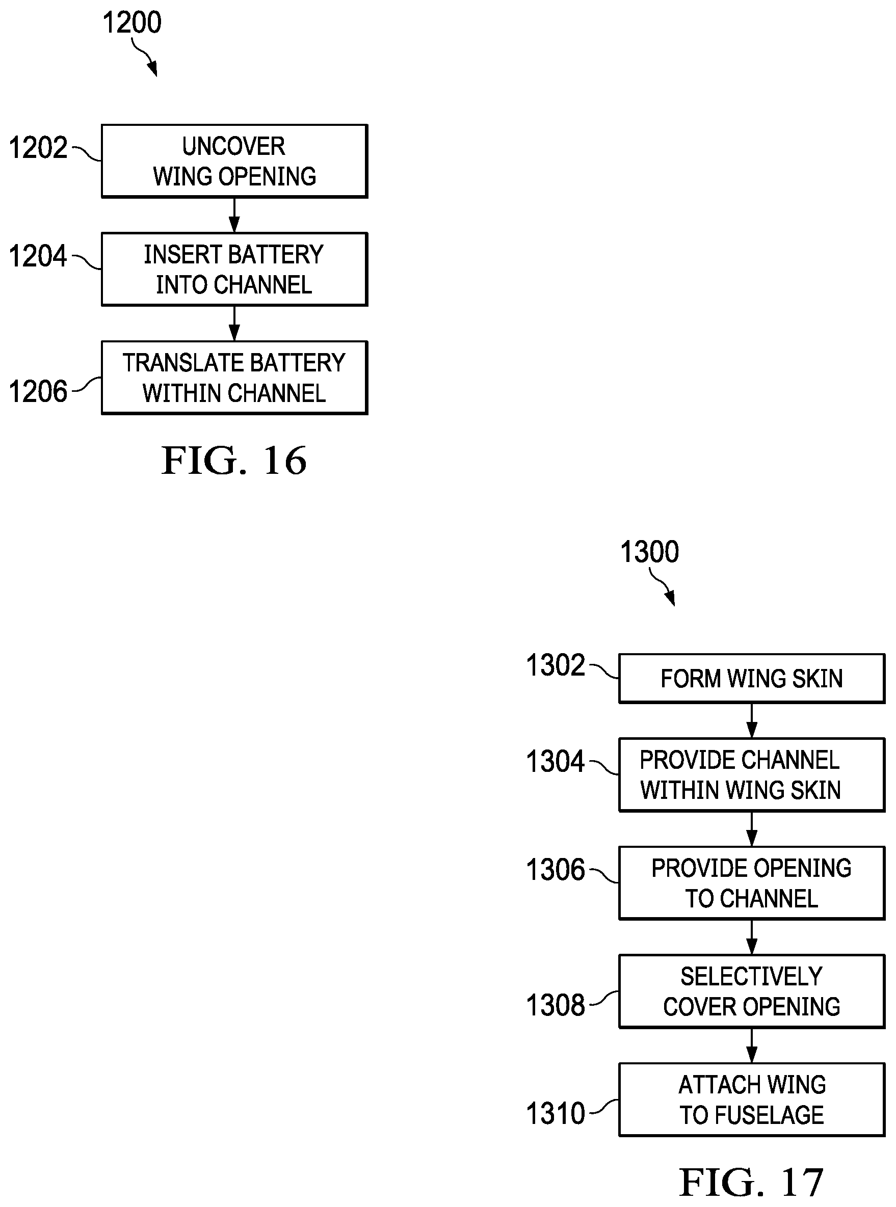 Patent US12351306 Figure 15 – Wing design for removable battery