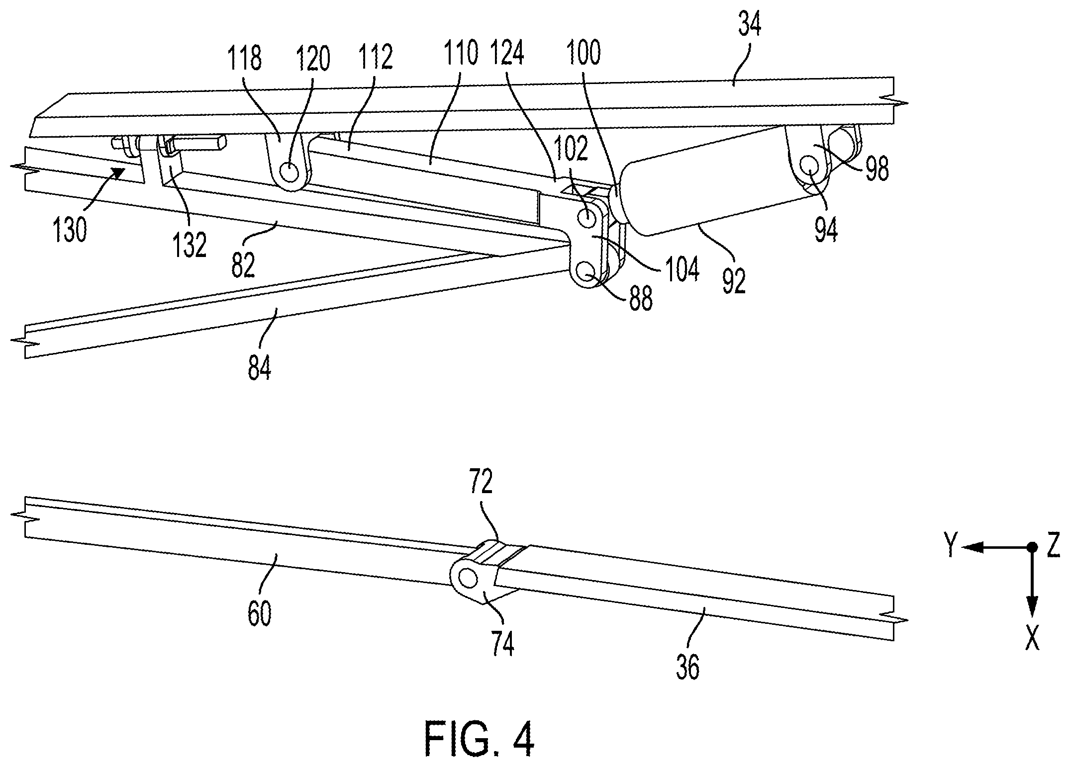 Patent US12351307 Figure 4 – Shortening wingspan of an aircraft