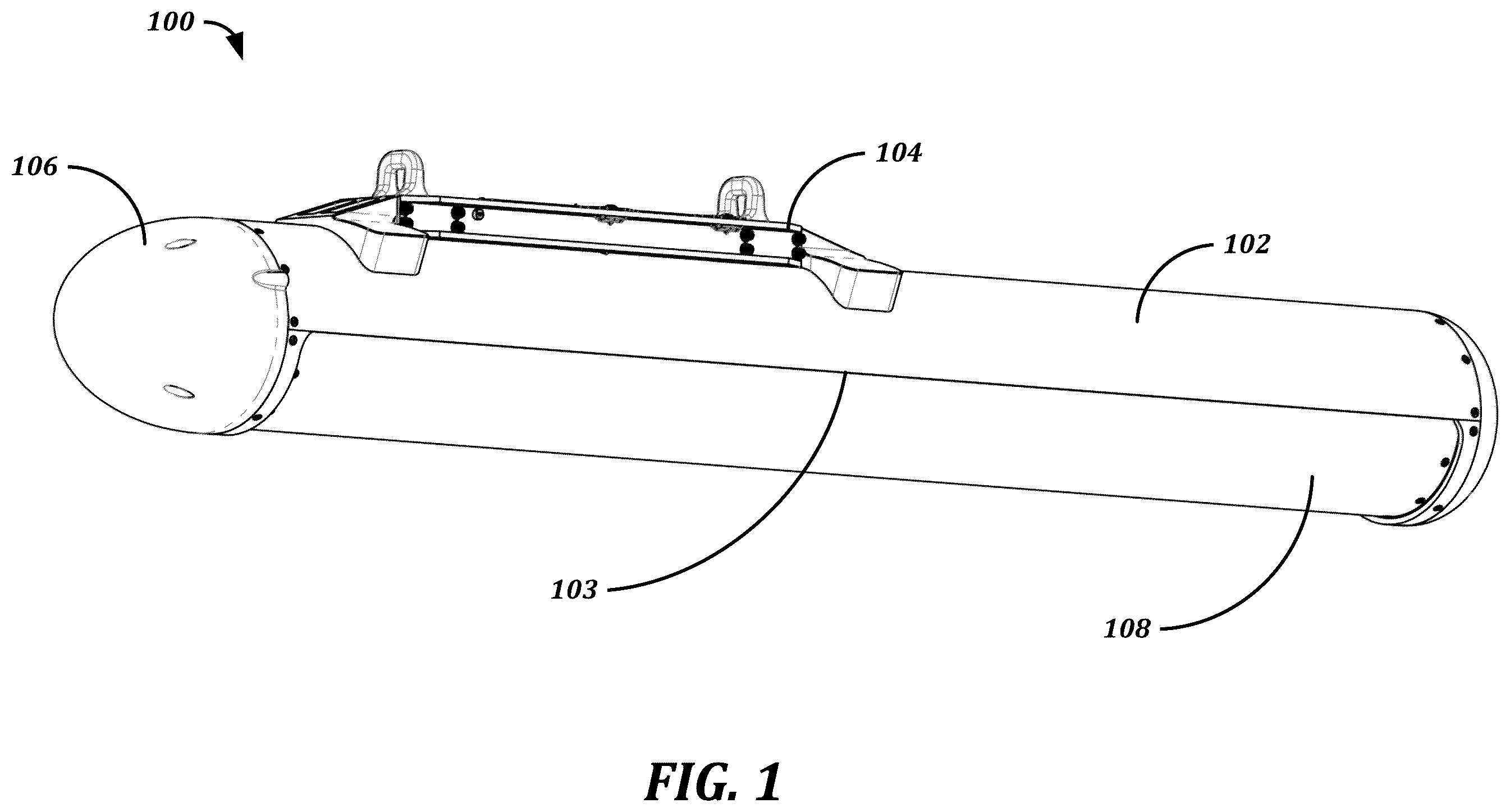 Patent US12351310 Figure 1 – Rotating release launching system