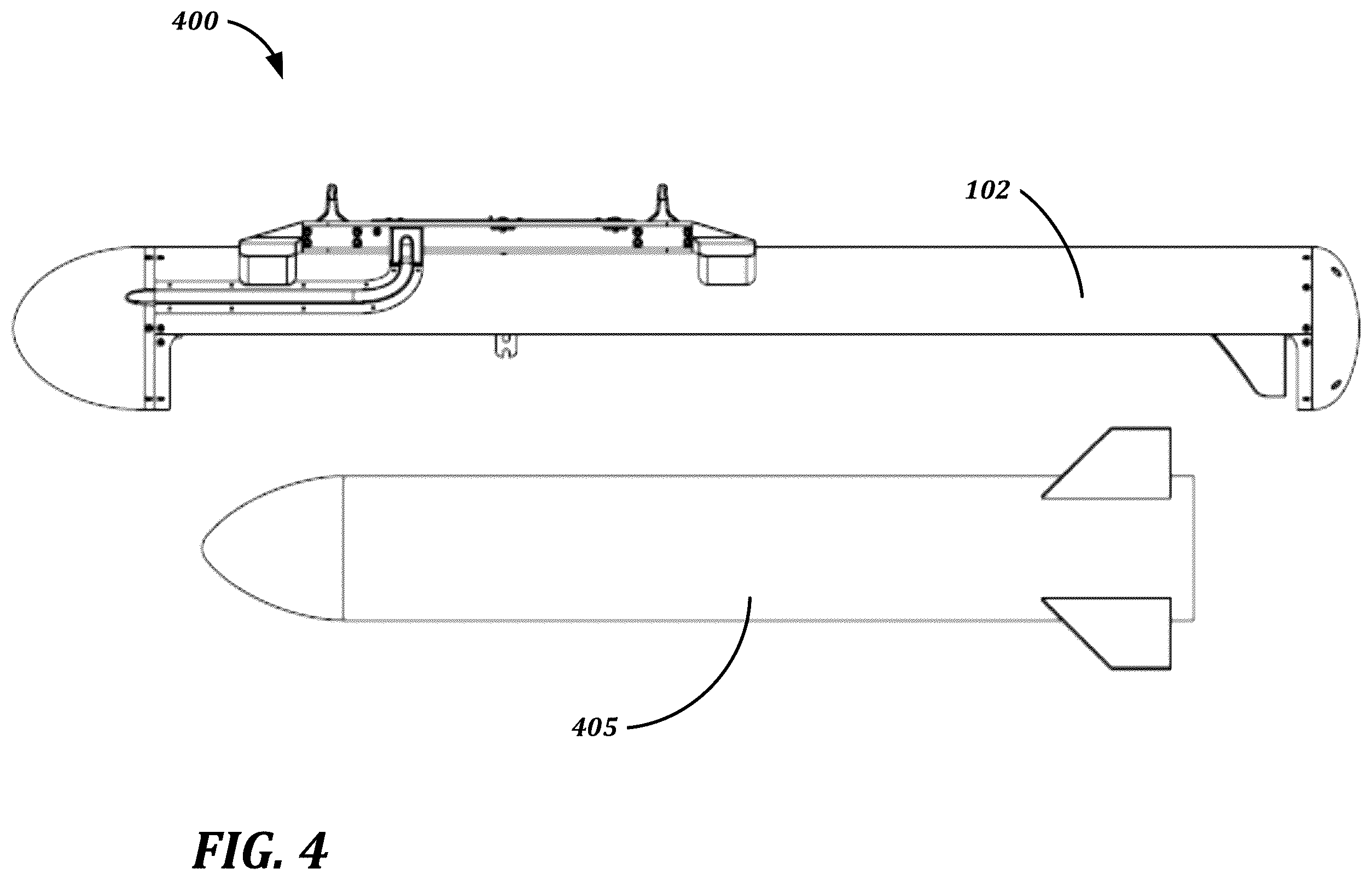 Patent US12351310 Figure 8 – Rotating release launching system