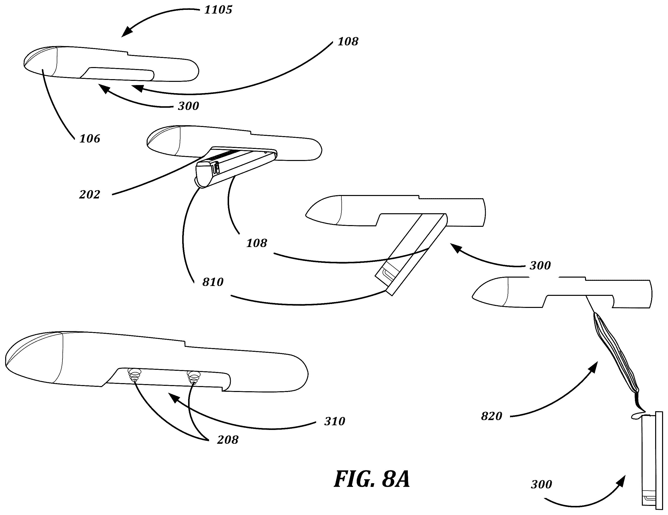 Patent US12351310 Figure 12 – Rotating release launching system