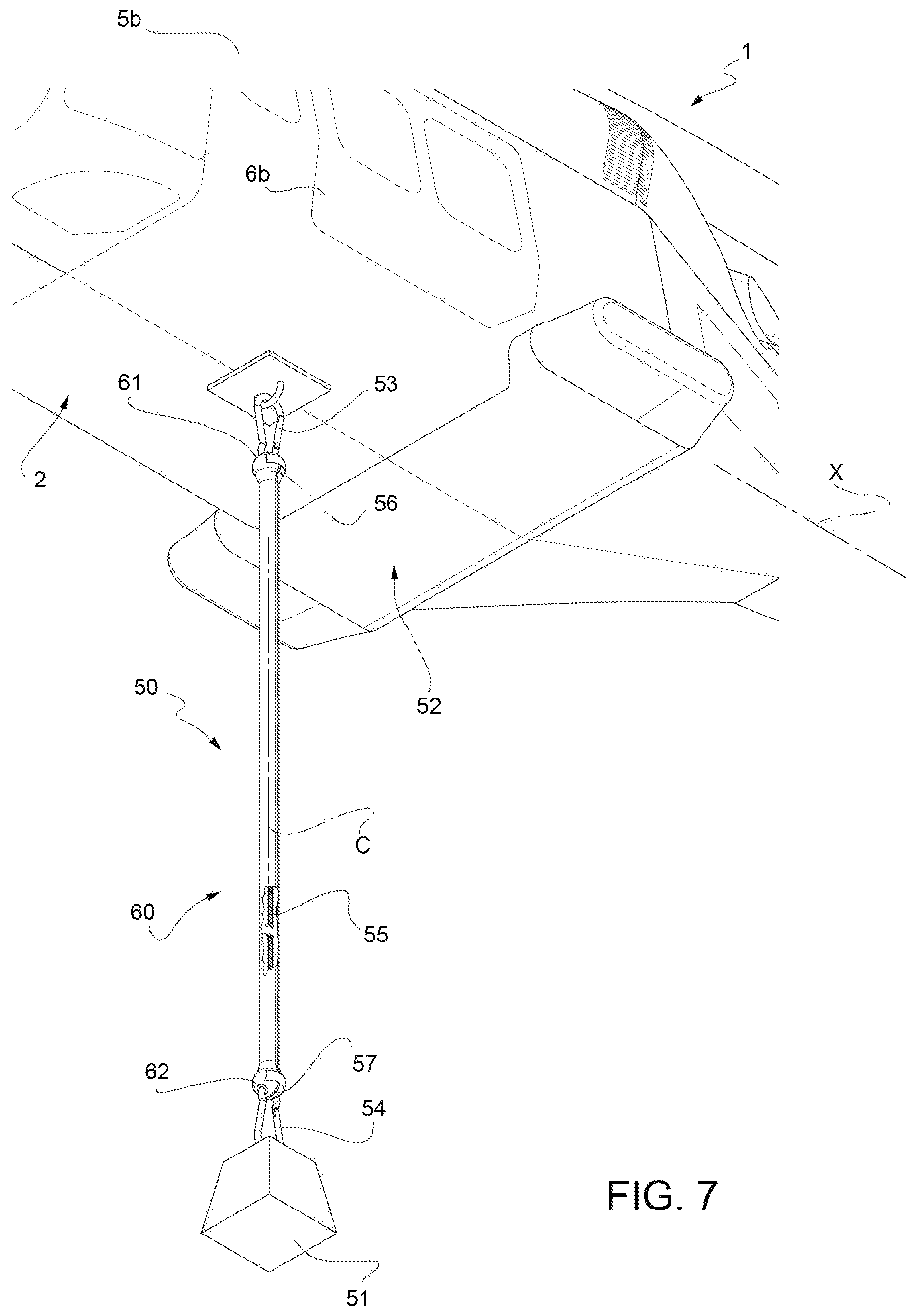 Patent US12351311 Figure 7 – Aircraft capable of hovering and method for transporting a load suspended from such aircraft