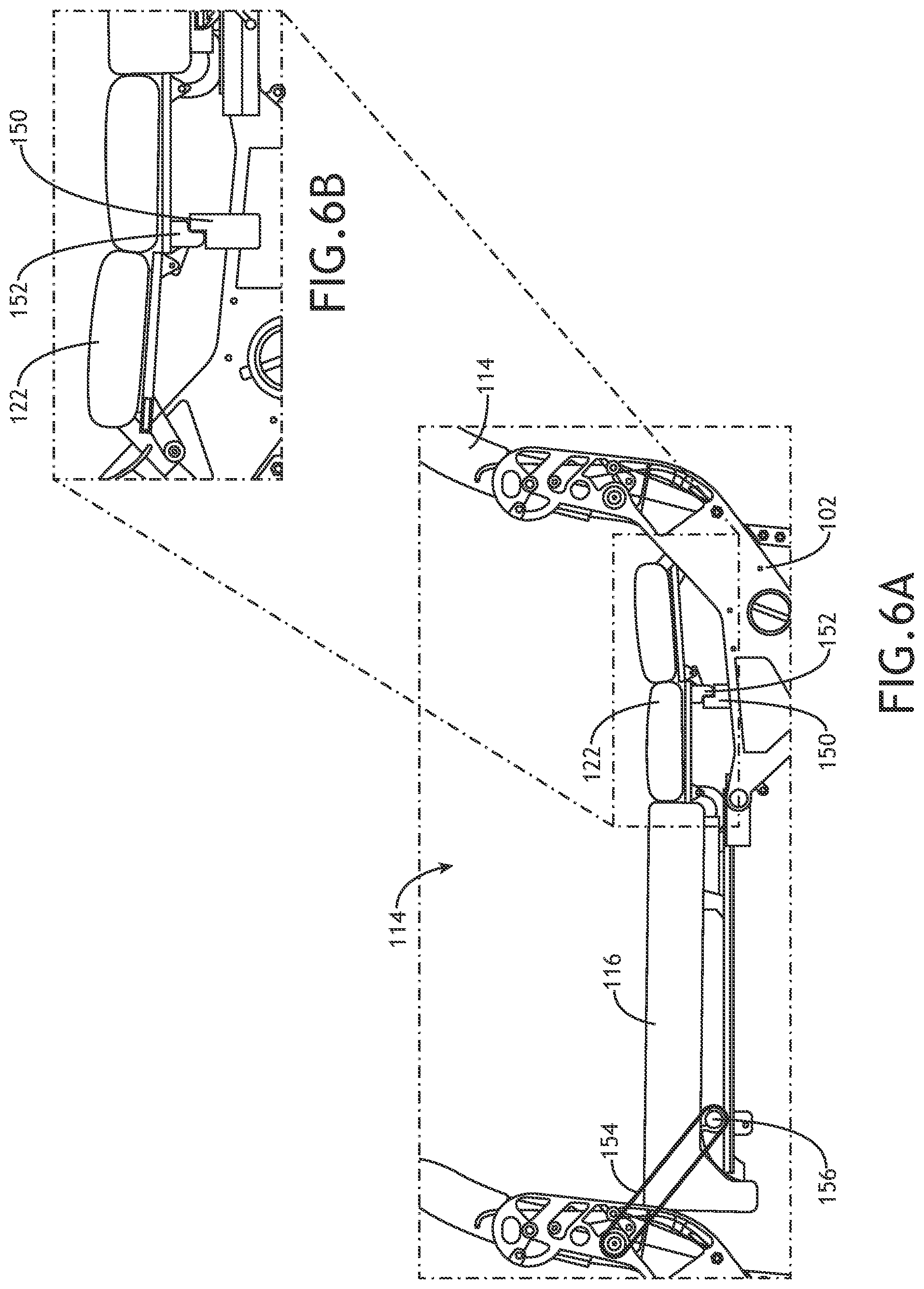 Patent US12351317 Figure 6 – Row of passenger seats convertible to a bed