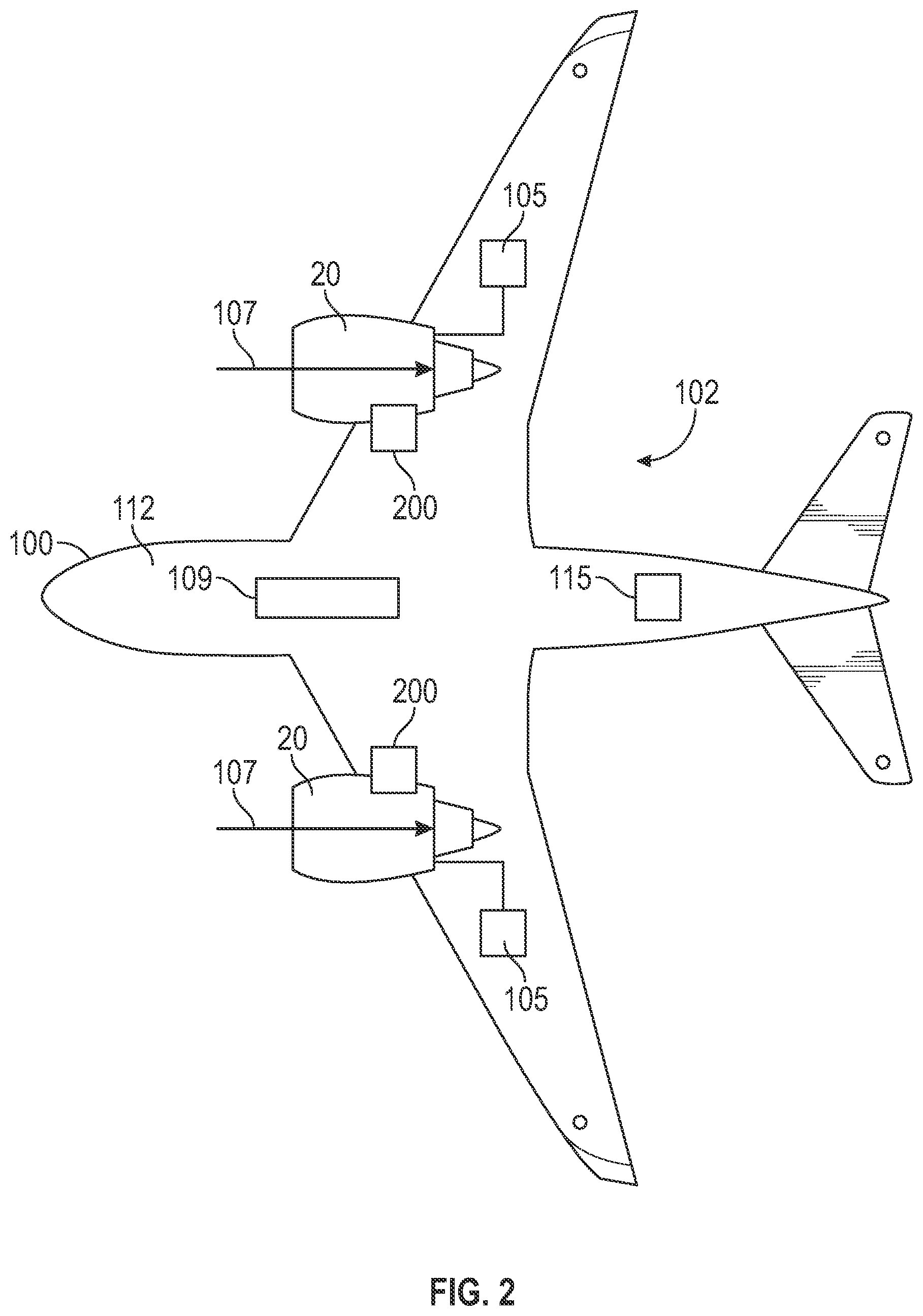 Patent US12351318 Figure 2 – Cryogenic cooling system for an aircraft