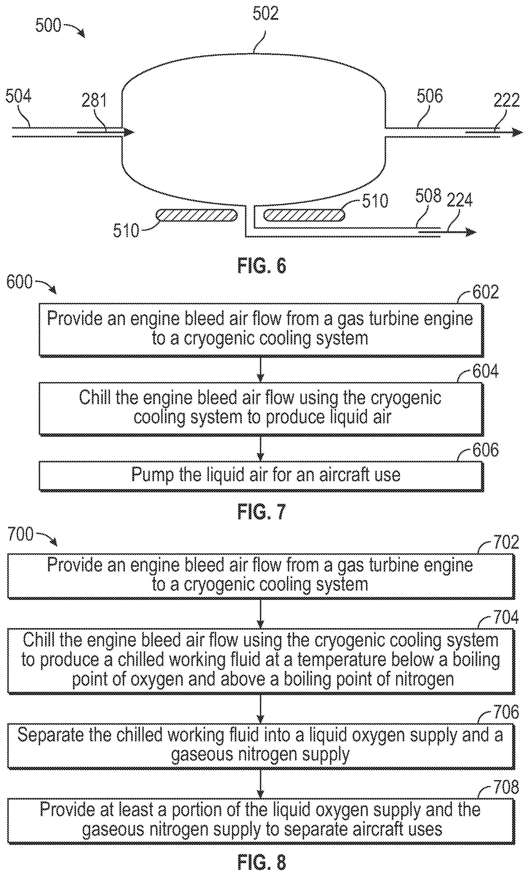 Patent US12351318 Figure 5 – Cryogenic cooling system for an aircraft