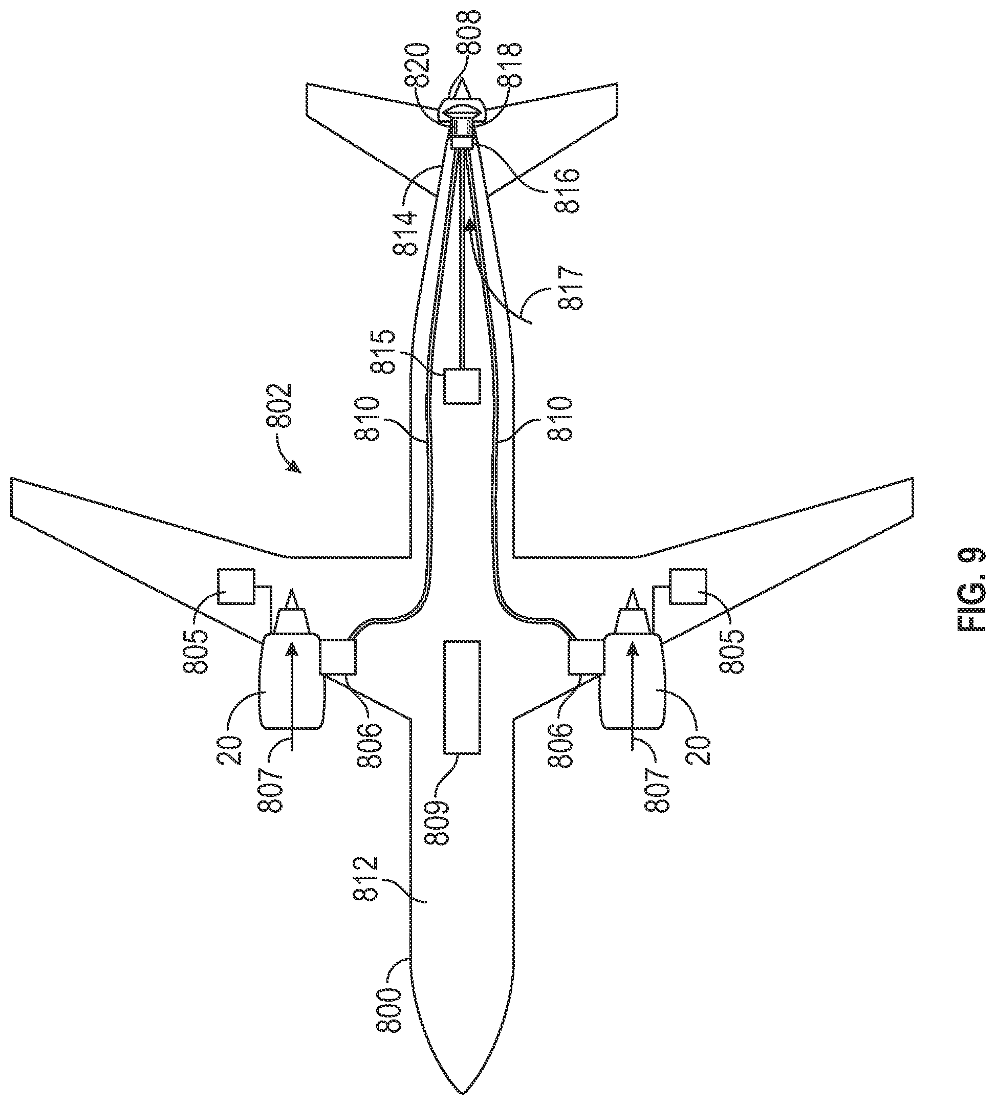Patent US12351318 Figure 6 – Cryogenic cooling system for an aircraft