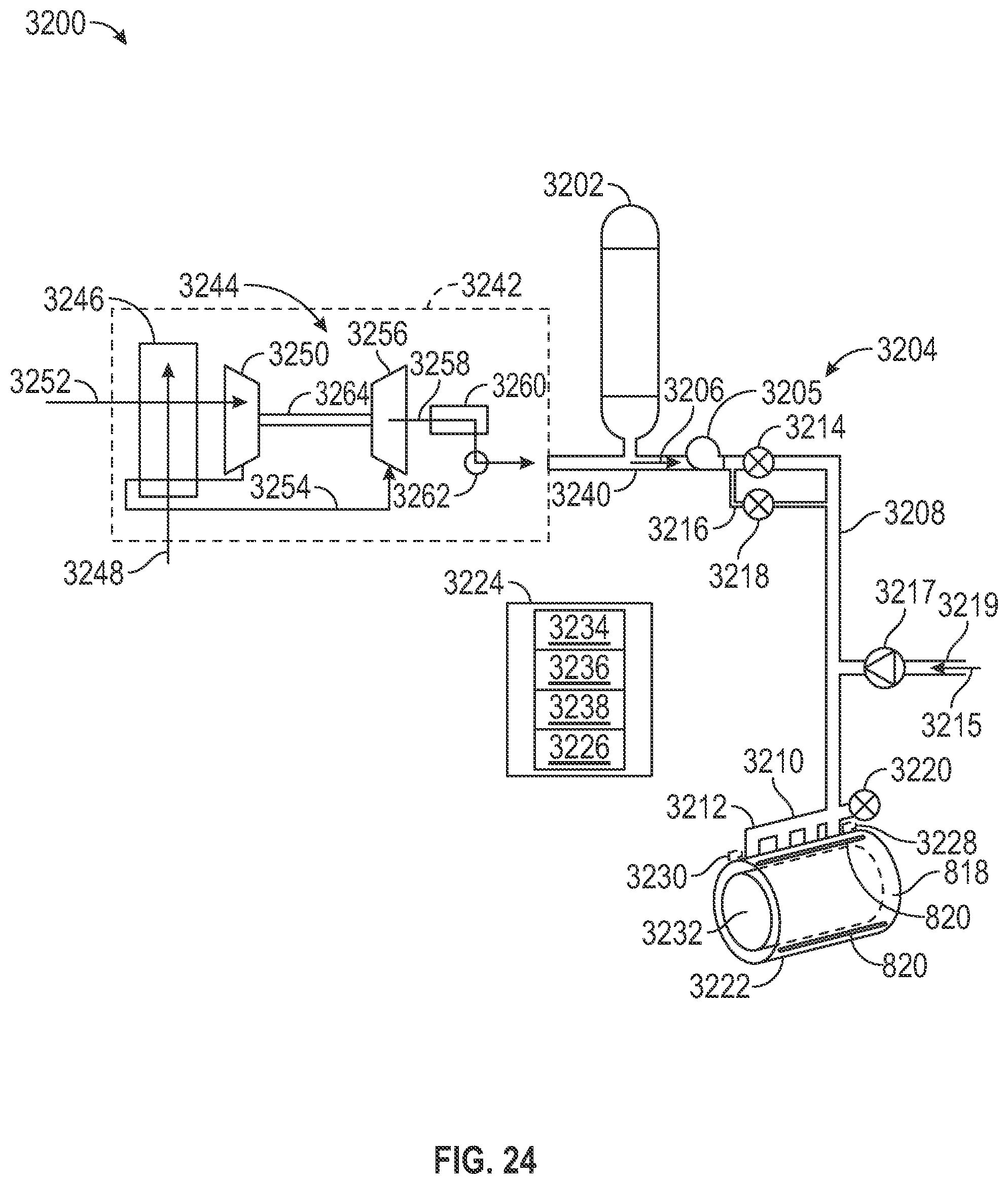 Patent US12351318 Figure 19 – Cryogenic cooling system for an aircraft