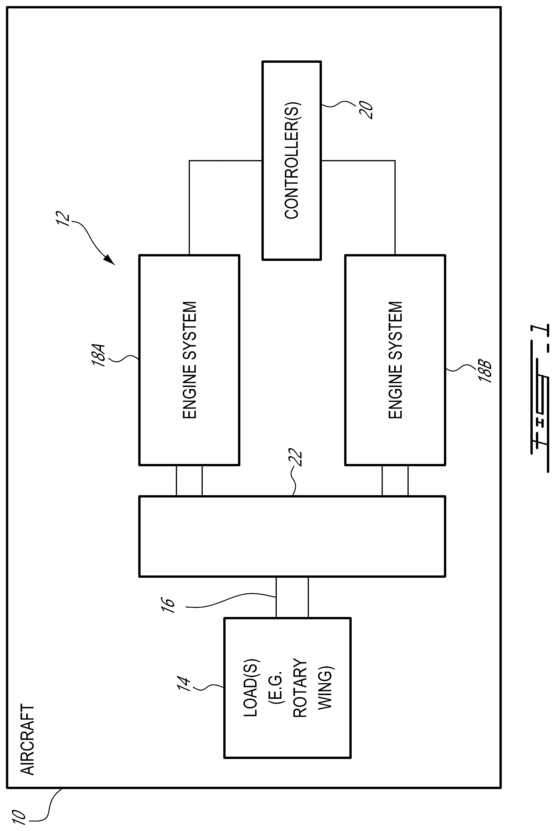 Patent US12351322 Figure 1 – Aircraft power plant