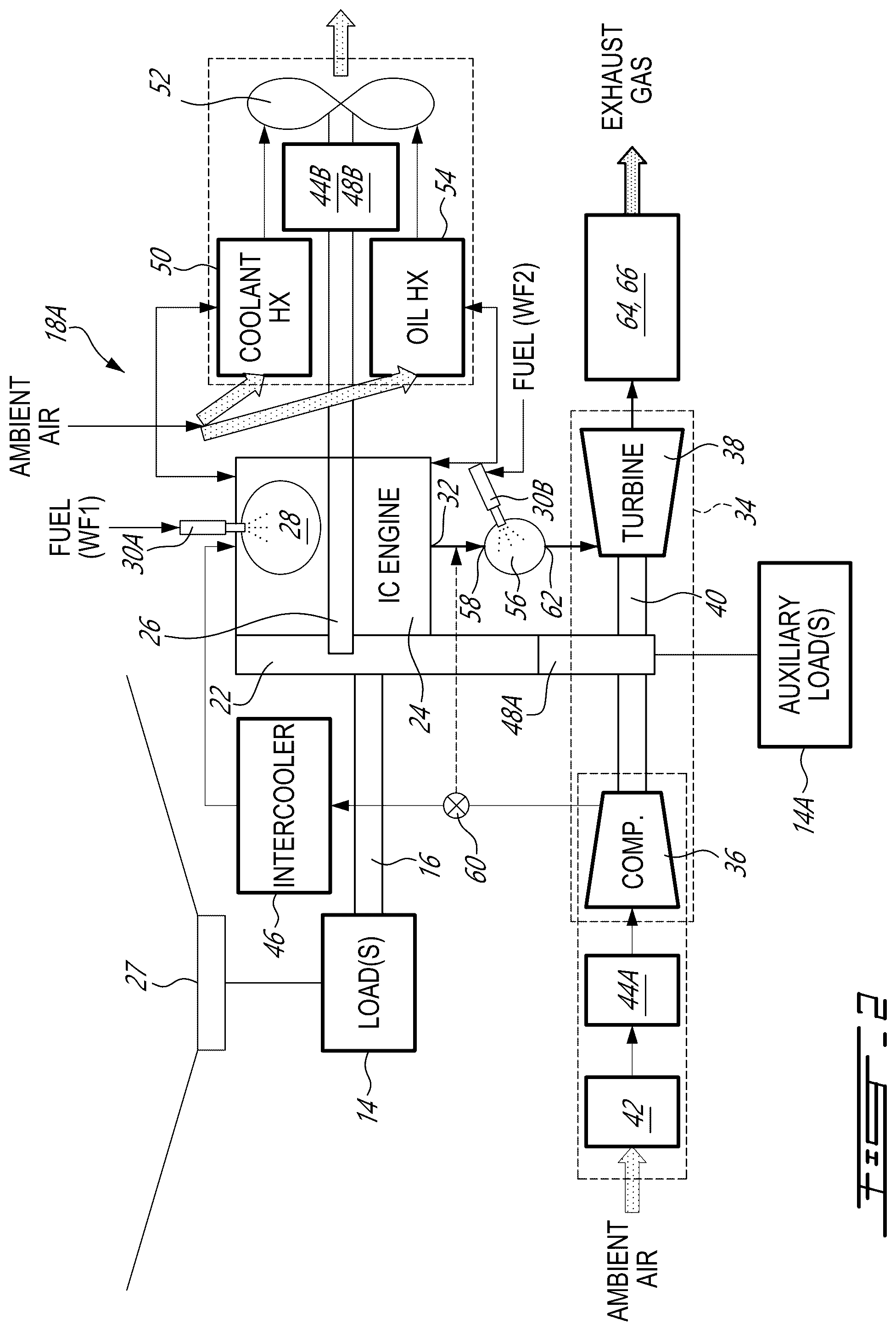 Patent US12351322 Figure 2 – Aircraft power plant