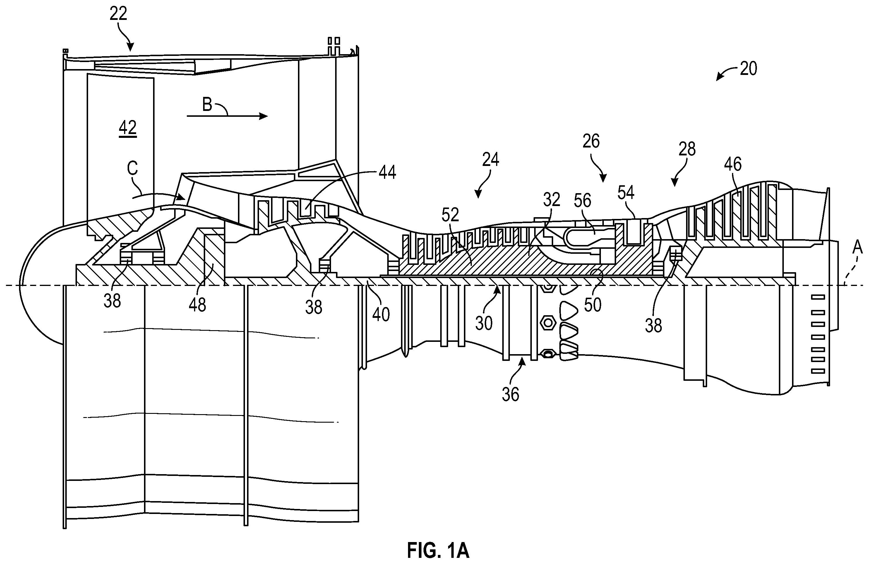 Patent US12351323 Figure 1 – Hybrid electric engine and nacelle system