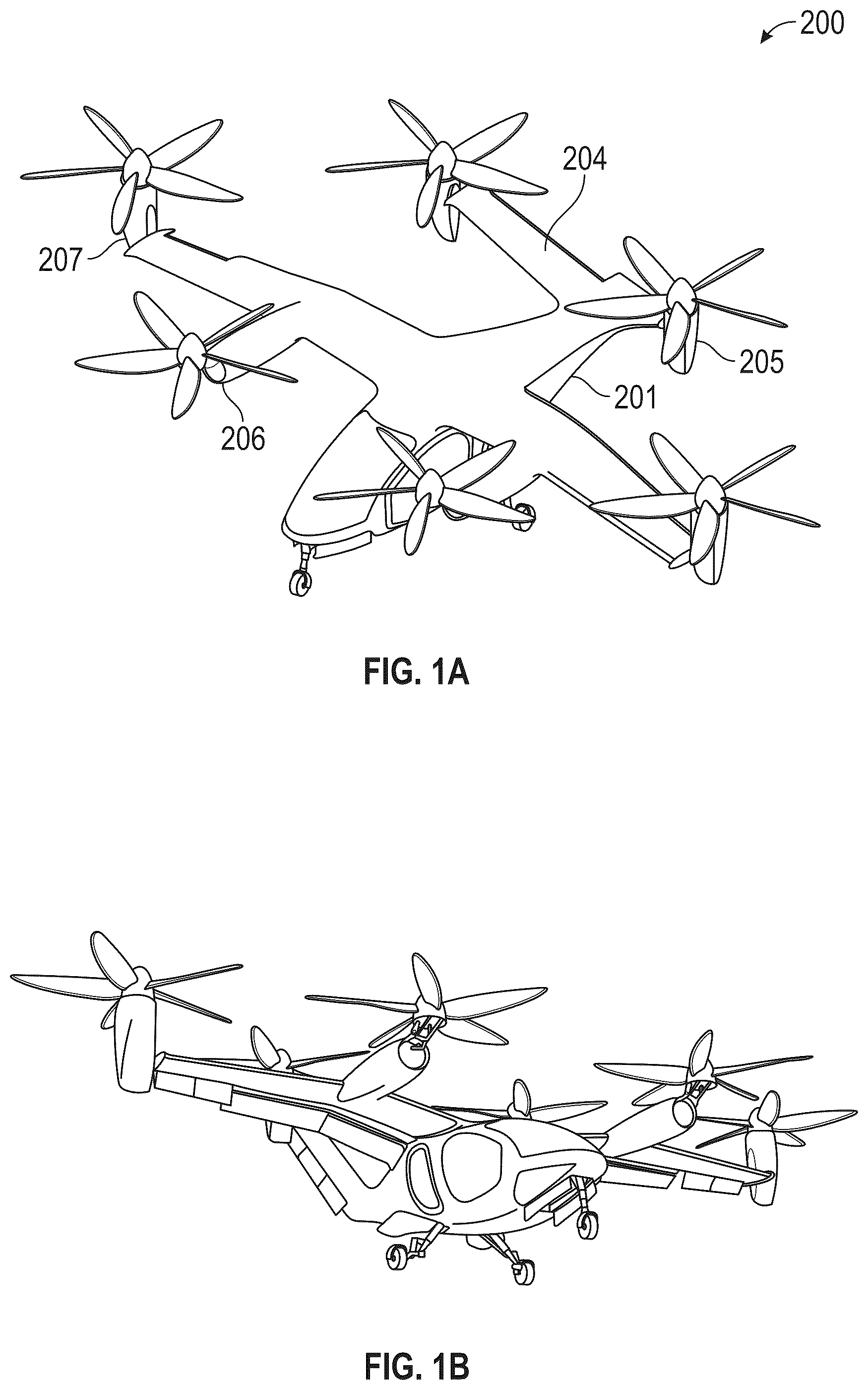 Patent US12351324 Figure 1 – Fault-tolerant VTOL aircraft with redundant control surfaces and actuators