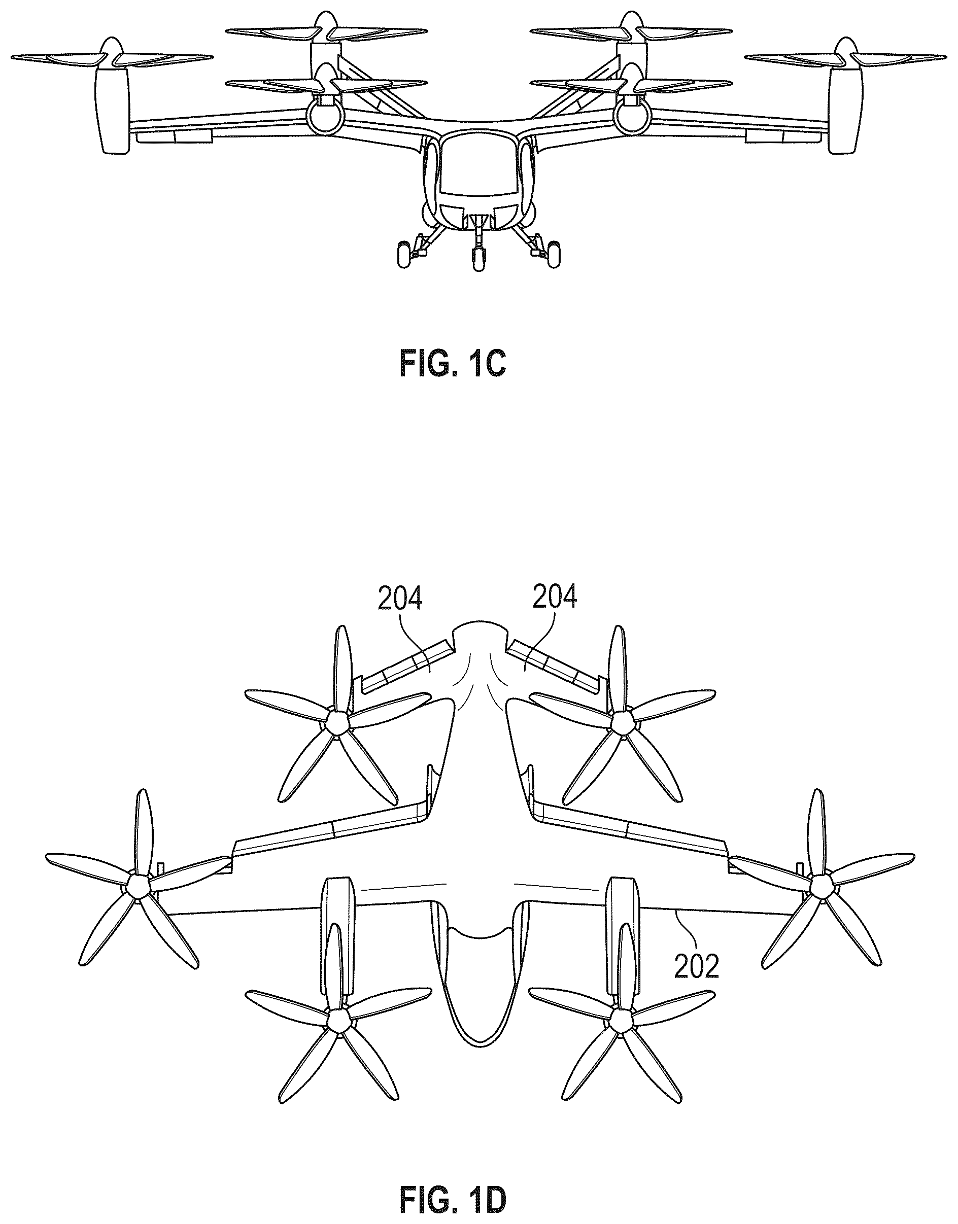 Patent US12351324 Figure 2 – Fault-tolerant VTOL aircraft with redundant control surfaces and actuators