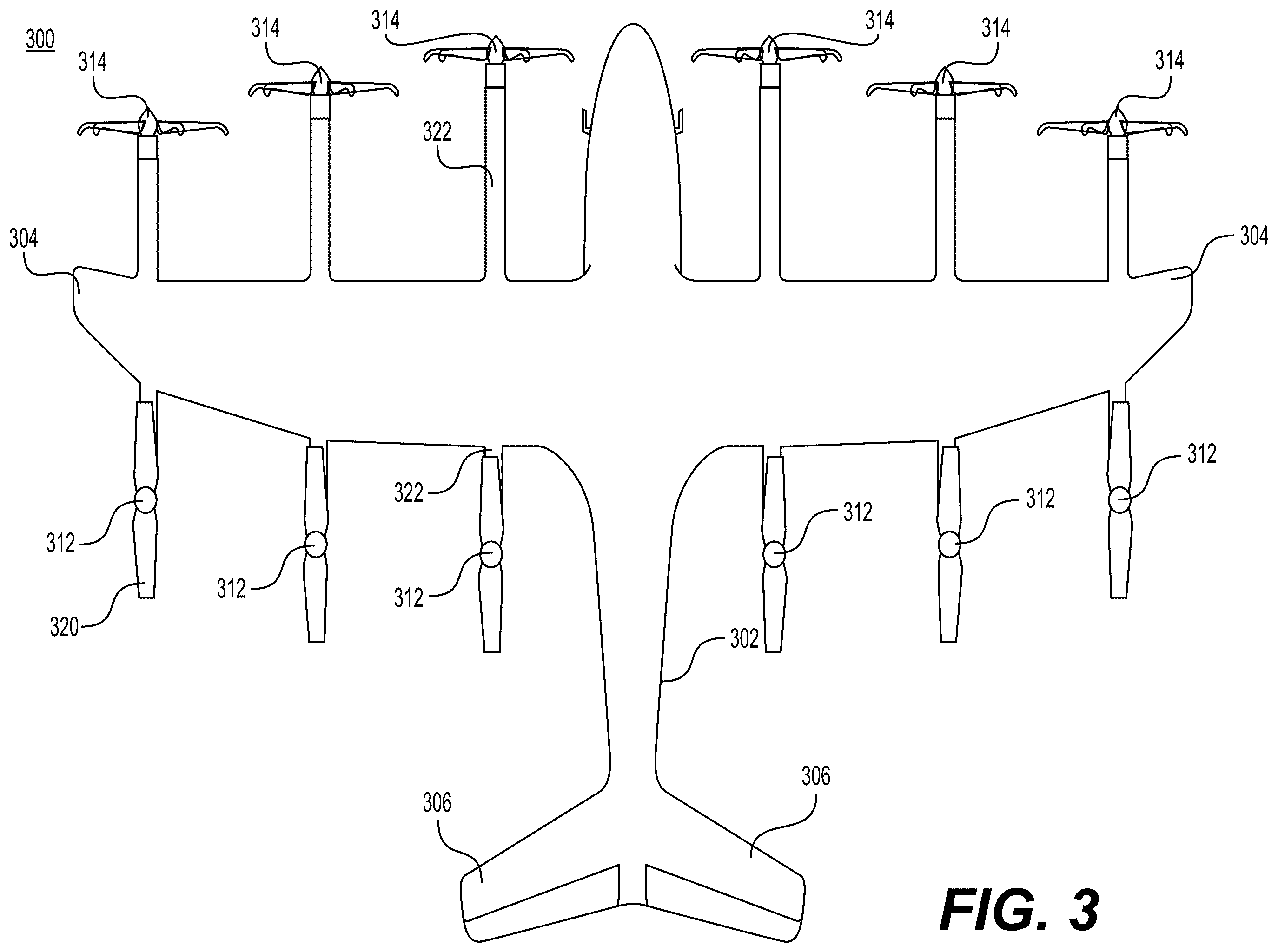 Patent US12351325 Figure 3 – Systems, methods, and mechanical designs for inverters for eVTOL aircraft