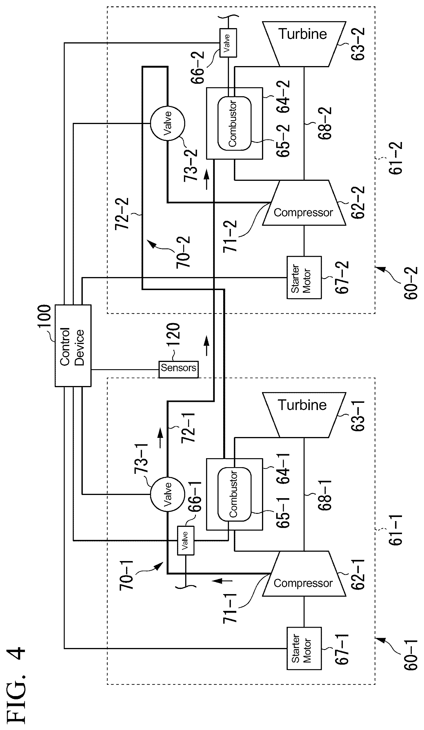 Patent US12351330 Figure 4 – Aircraft propulsion system with reduced rotational load of an engine shaft