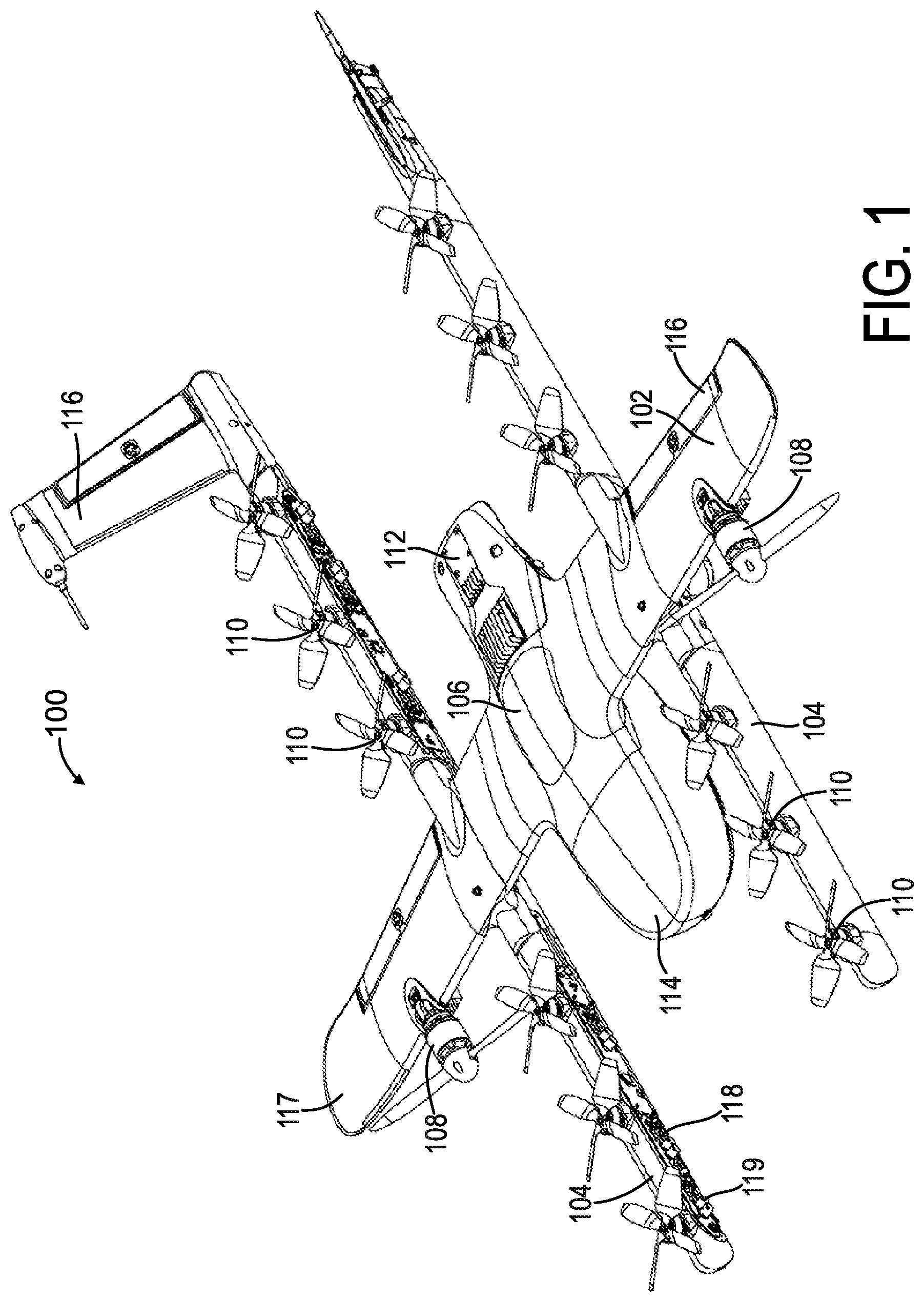 Patent US12351334 Figure 1 – Systems and methods for autonomous airworthiness pre-flight checks for UAVs