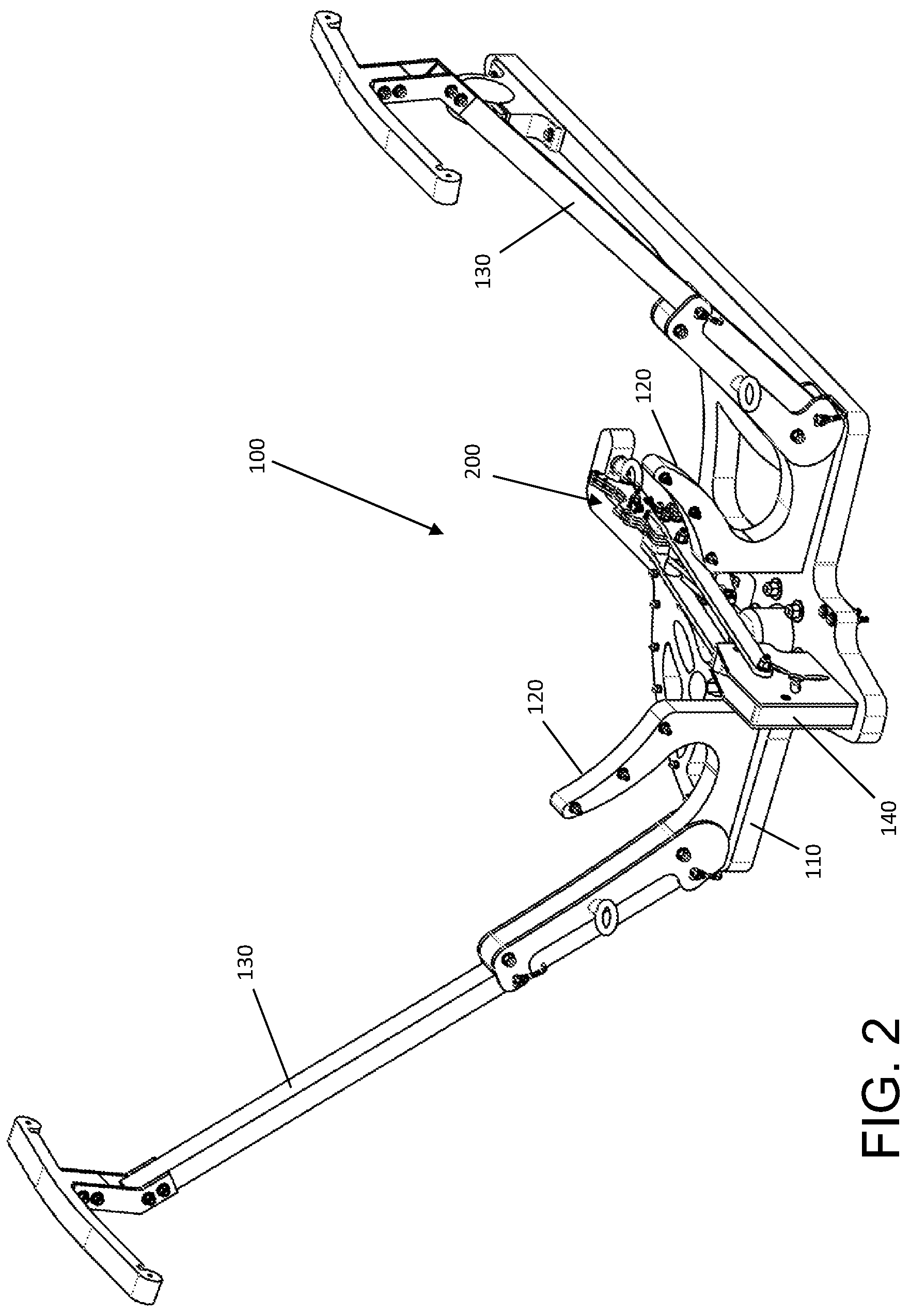 Patent US12351336 Figure 2 – Automatically pitch and yaw responsive aircraft launching system
