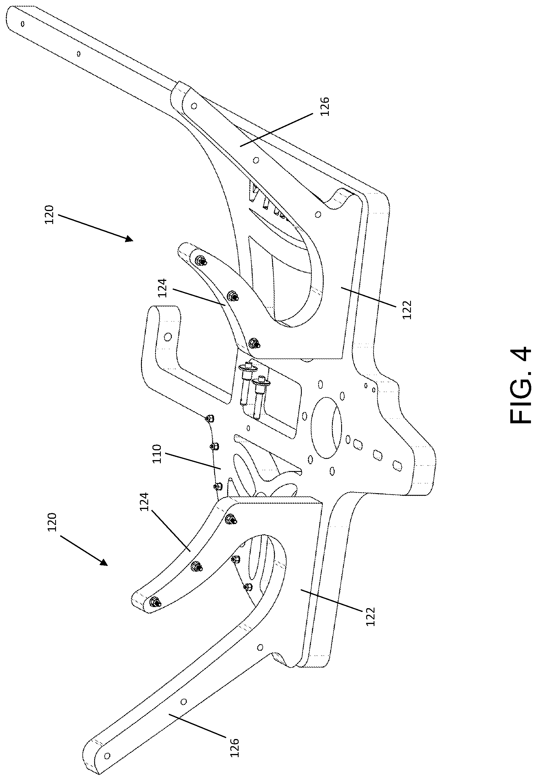 Patent US12351336 Figure 4 – Automatically pitch and yaw responsive aircraft launching system