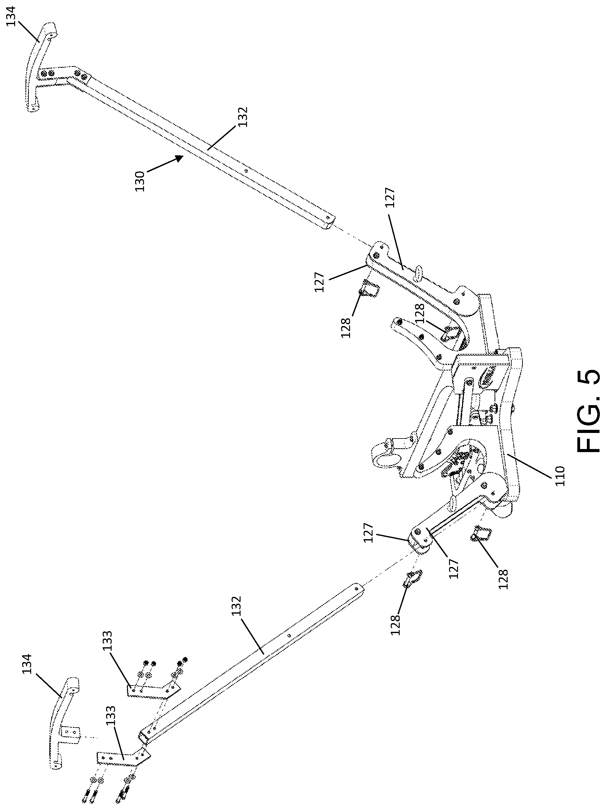 Patent US12351336 Figure 5 – Automatically pitch and yaw responsive aircraft launching system