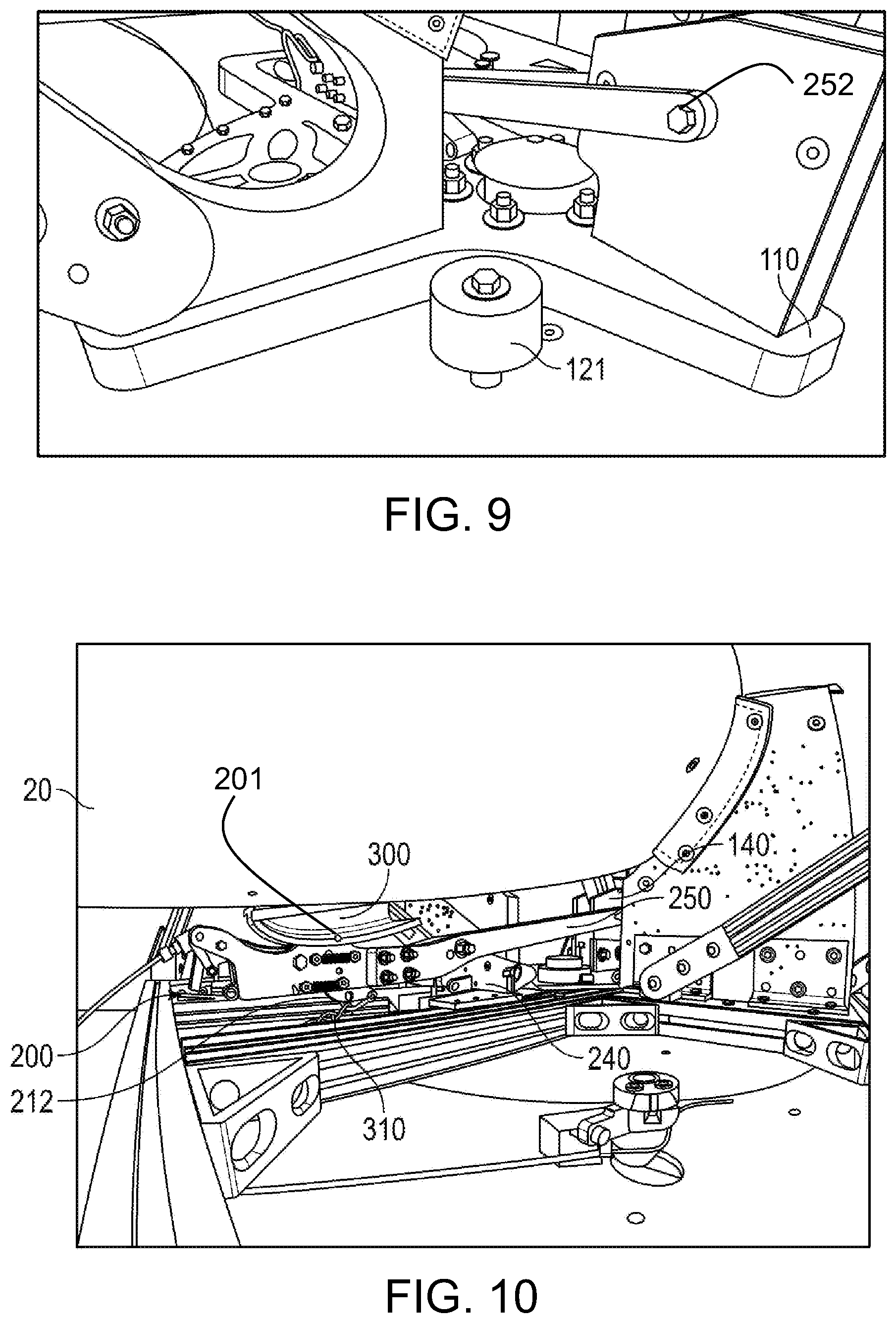 Patent US12351336 Figure 8 – Automatically pitch and yaw responsive aircraft launching system
