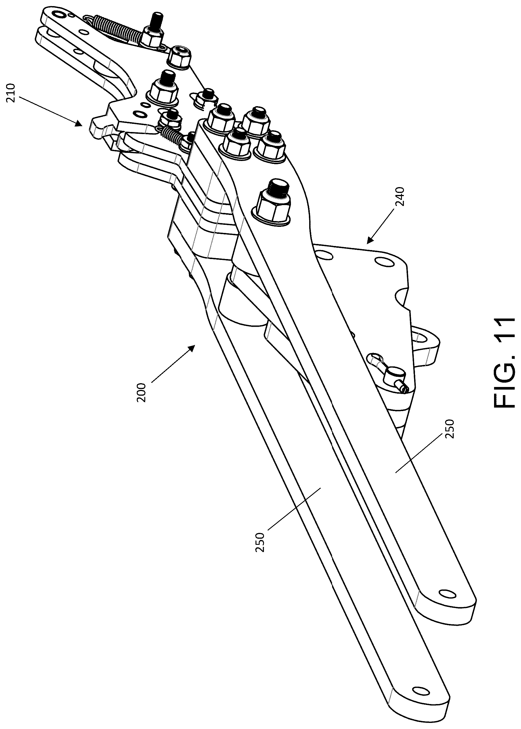 Patent US12351336 Figure 9 – Automatically pitch and yaw responsive aircraft launching system