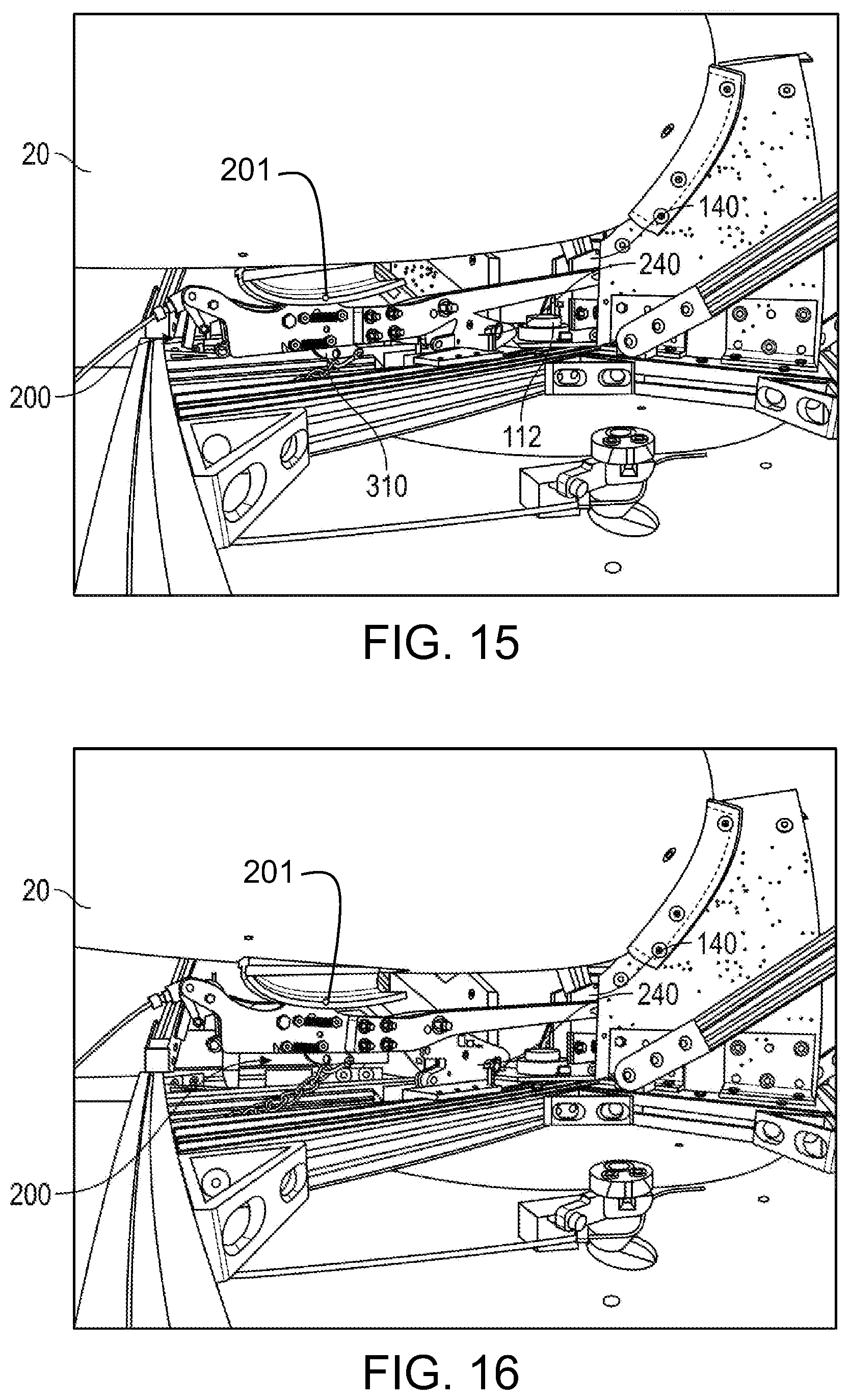 Patent US12351336 Figure 13 – Automatically pitch and yaw responsive aircraft launching system