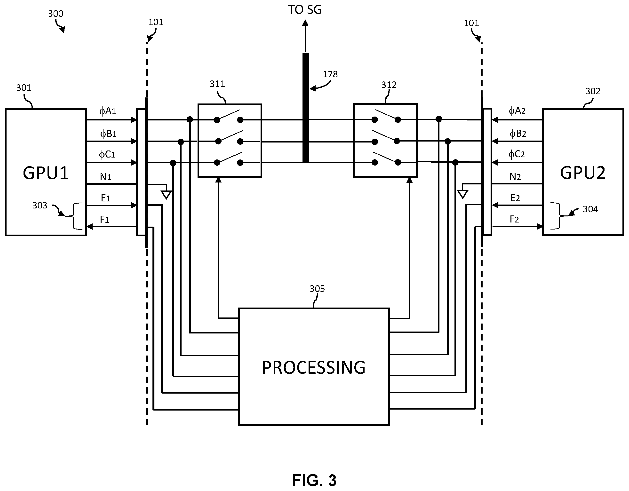 Patent US12351338 Figure 3 – Systems and methods for synchronizing ground power units