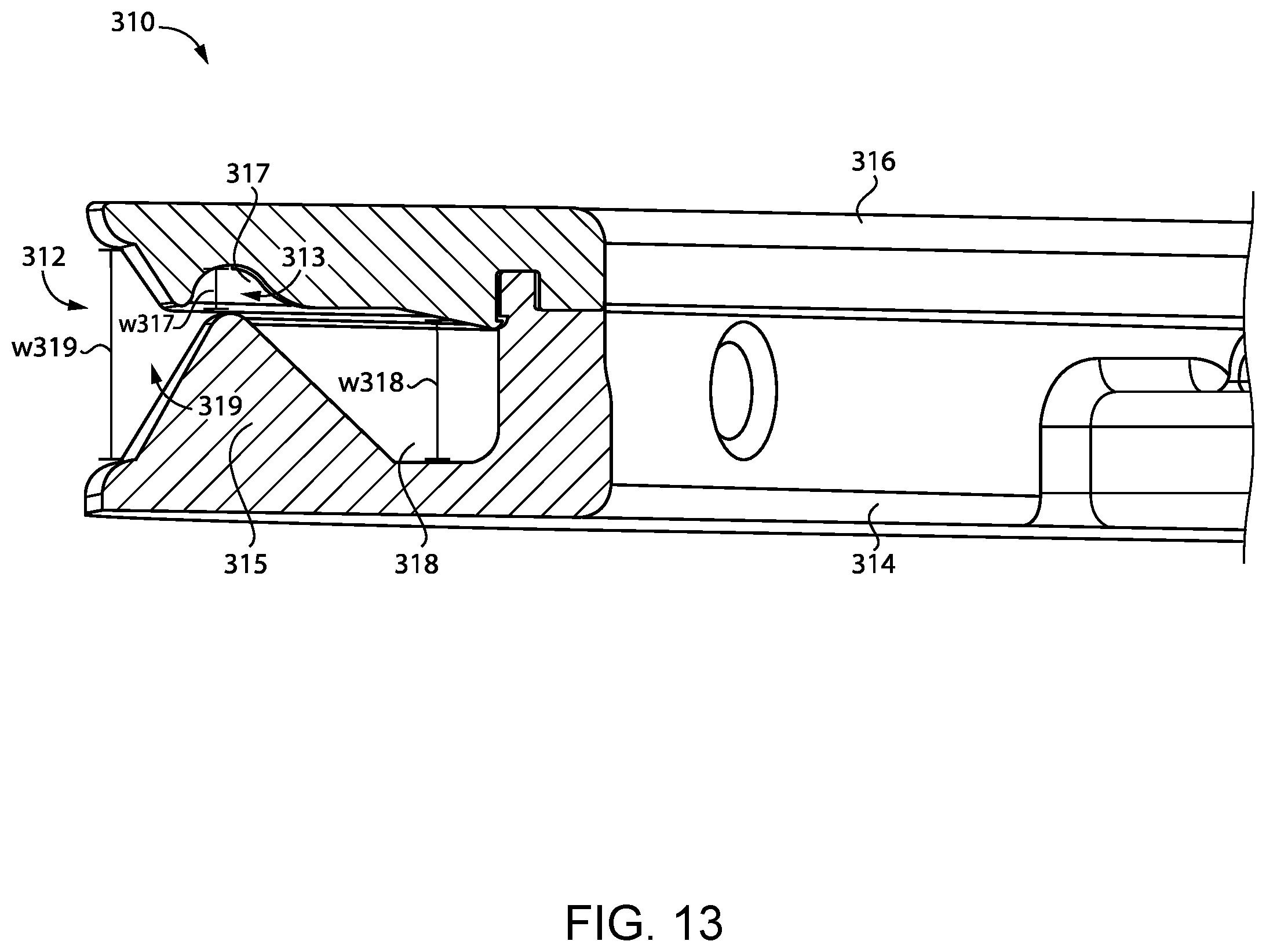 Patent US12351339 Figure 12 – Carriage for an unmanned aerial vehicle including a latch and an electronic driver to move a locking shaft latch
