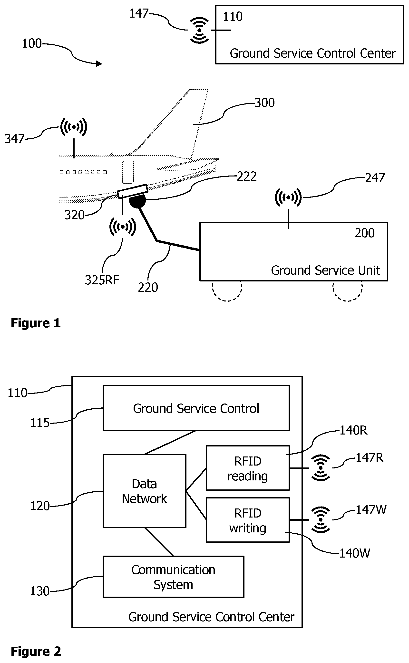 Patent US12351343 Figure 1 – Method for autonomous servicing of an aircraft, and a service panel, aircraft and system providing for autonomous servicing of an aircraft