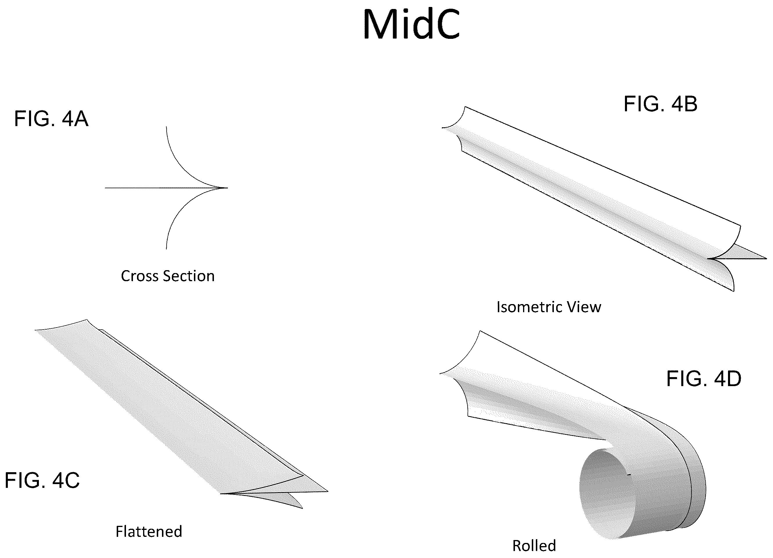 Patent US12351346 Figure 4 – Collapsible tubular mast (CTM) with surface material between trusses