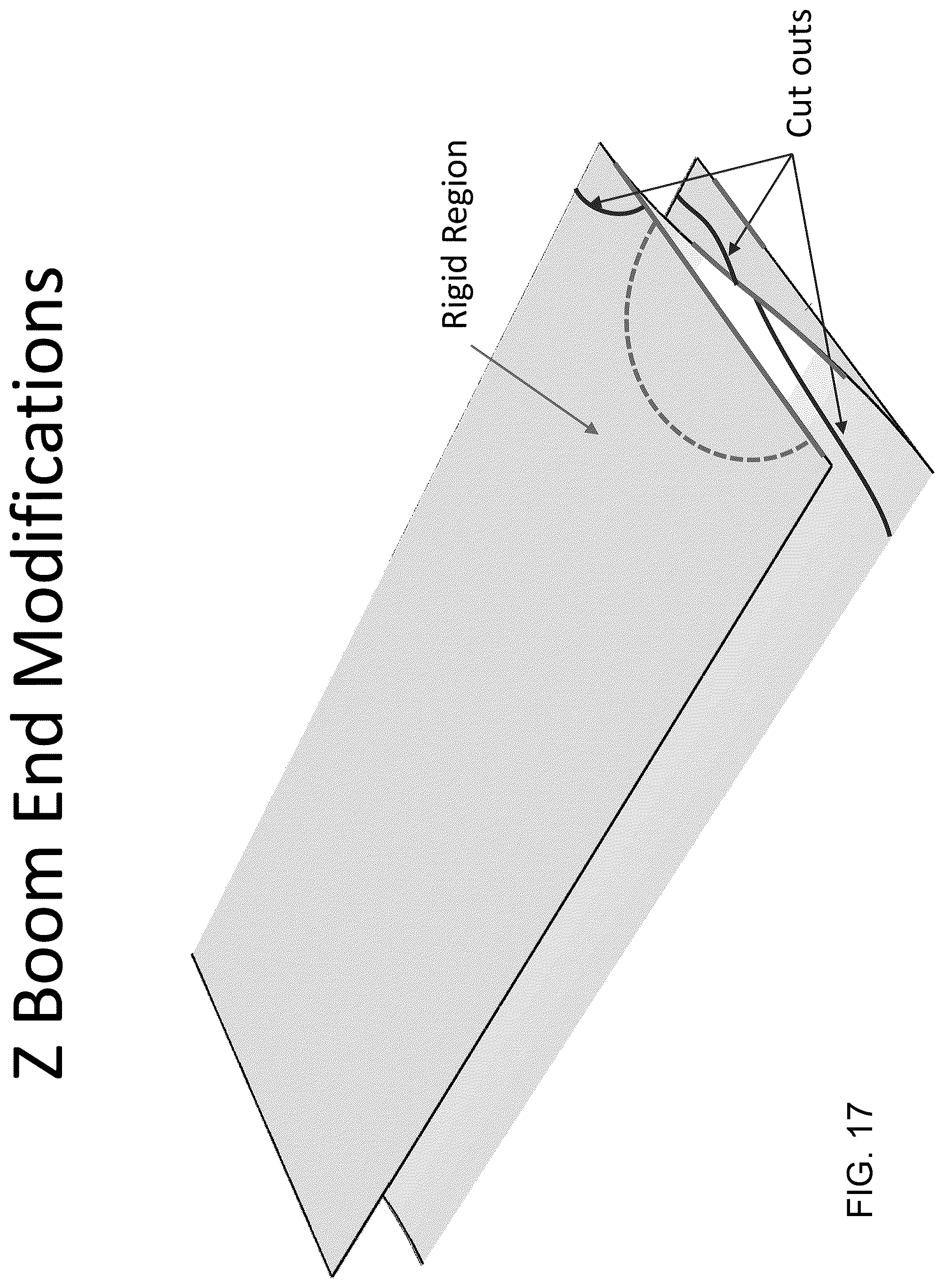 Patent US12351346 Figure 17 – Collapsible tubular mast (CTM) with surface material between trusses