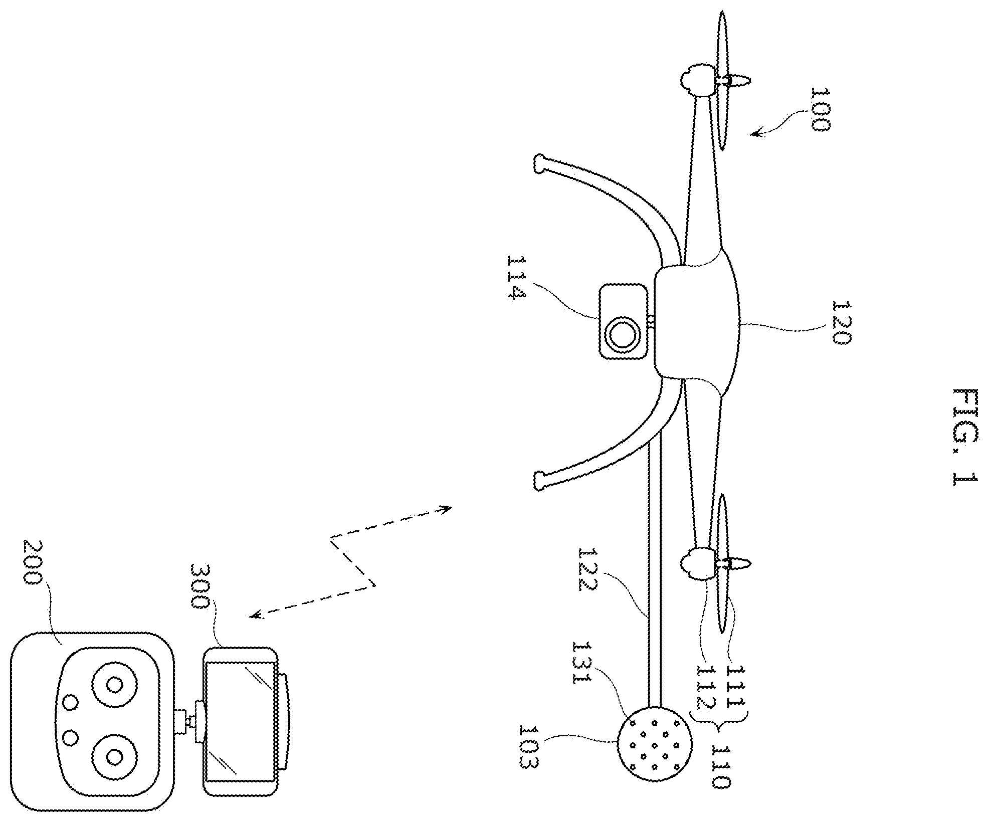 Patent US12351347 — Unmanned aircraft — Figure 1