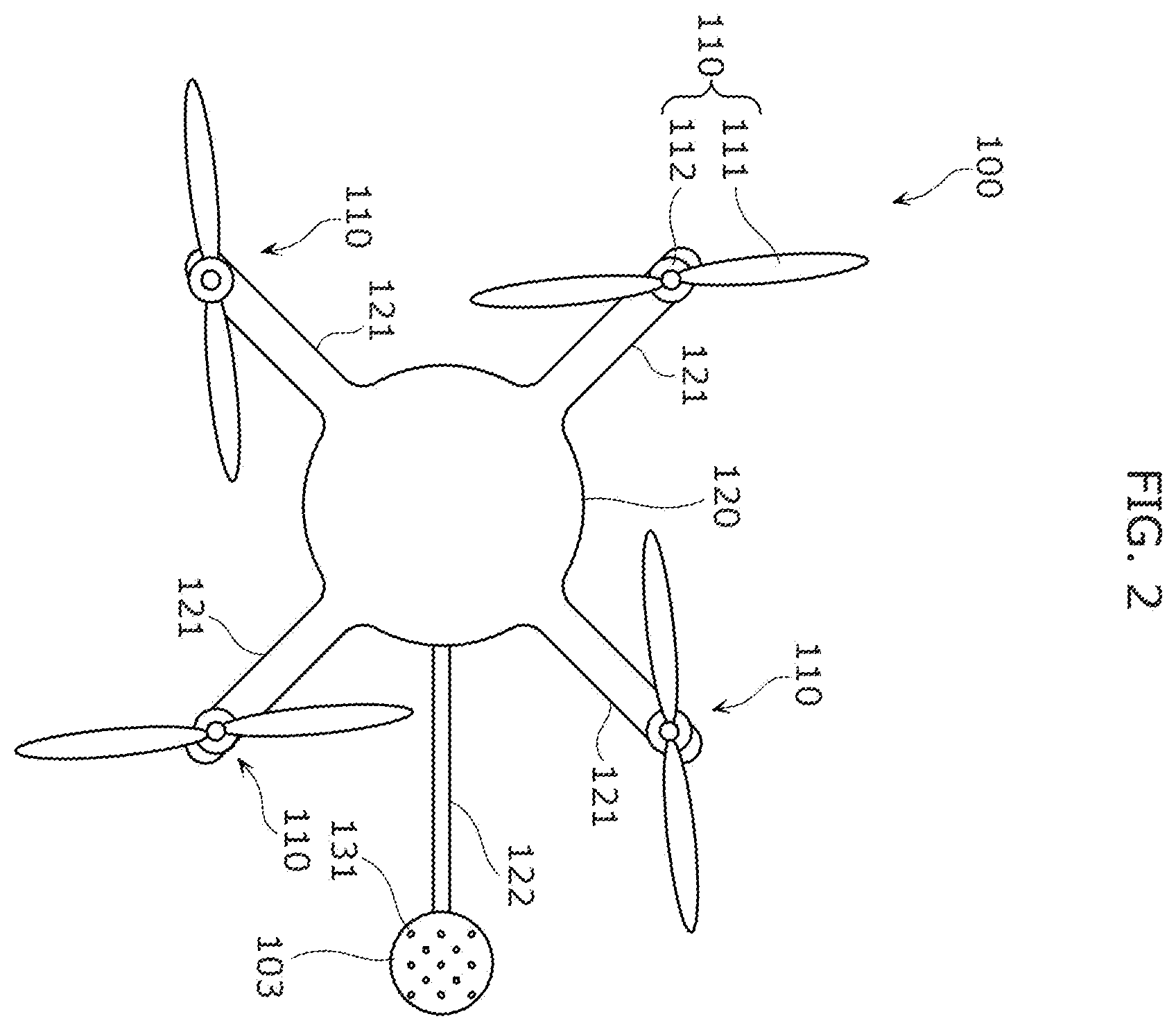 Patent US12351347 Figure 2 – Unmanned aircraft