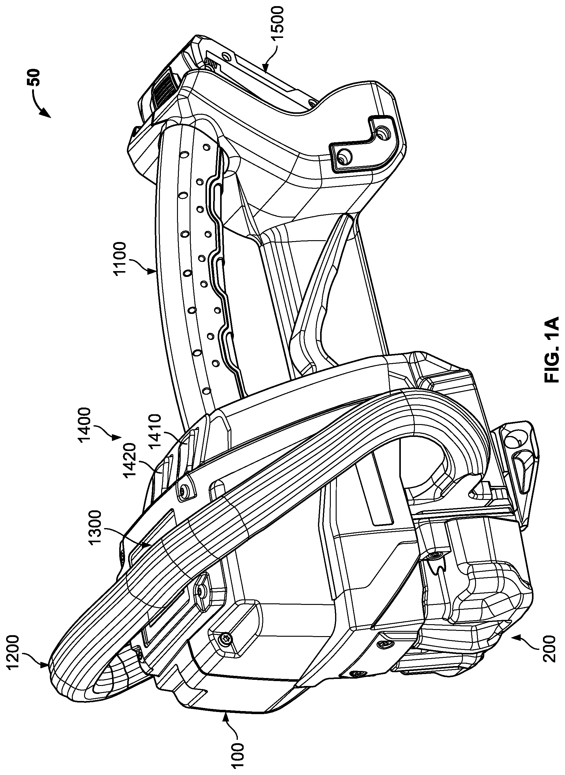 Patent US12351349 Figure 1 – Strapping tool