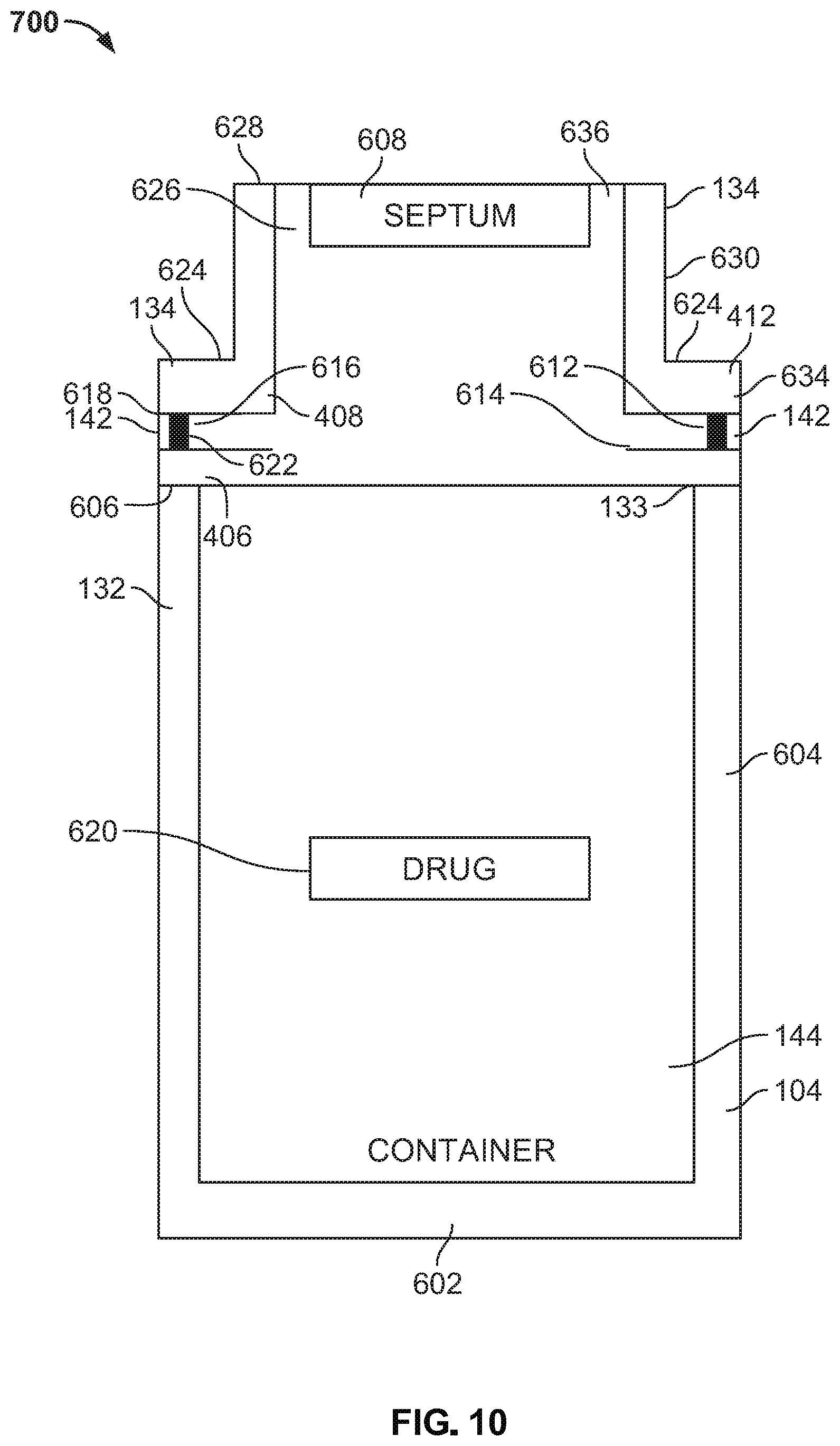 Patent US12351350 Figure 11 – Filling systems and related container assemblies and methods