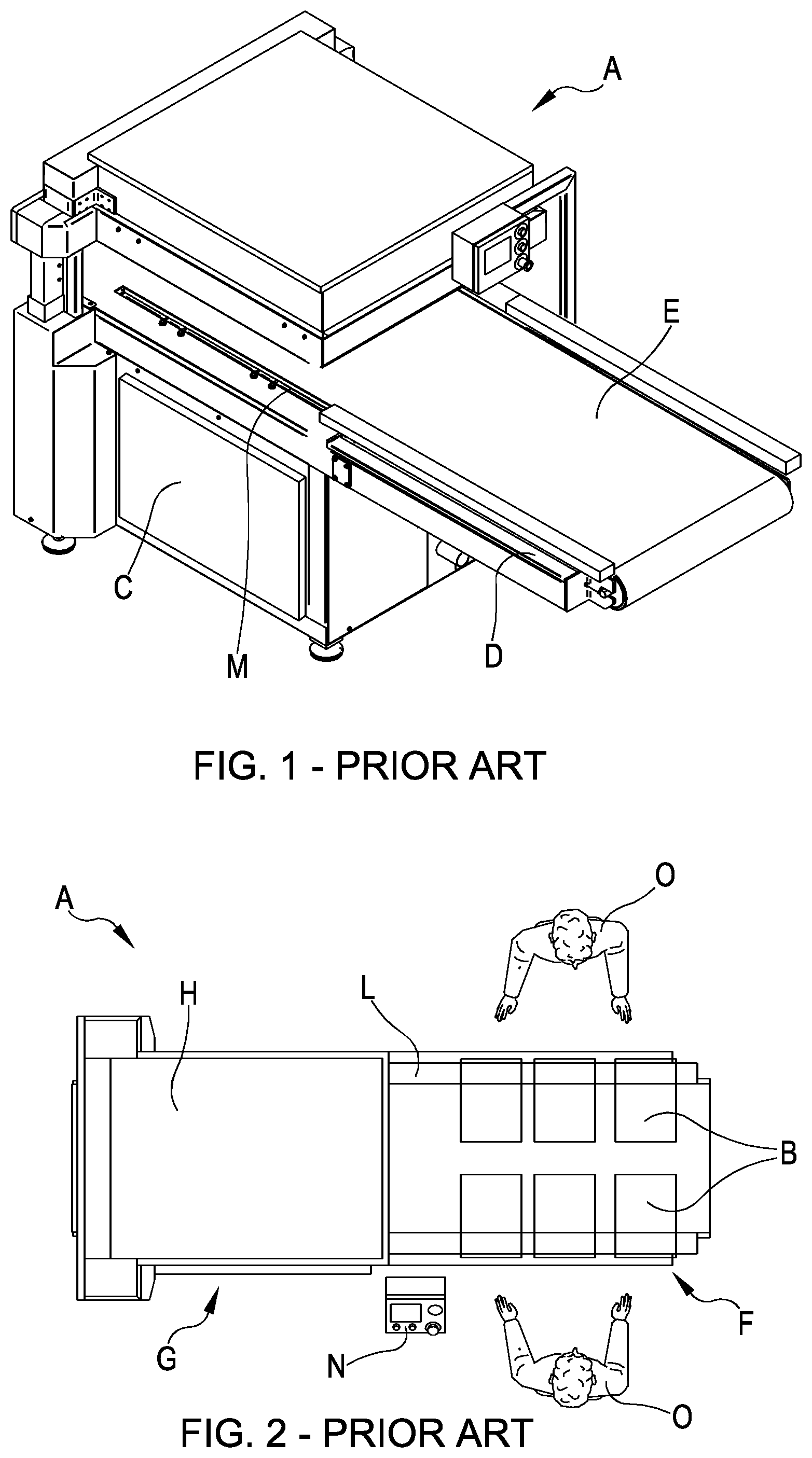 Patent US12351352 Figure 1 – Belt-type vacuum packaging machine