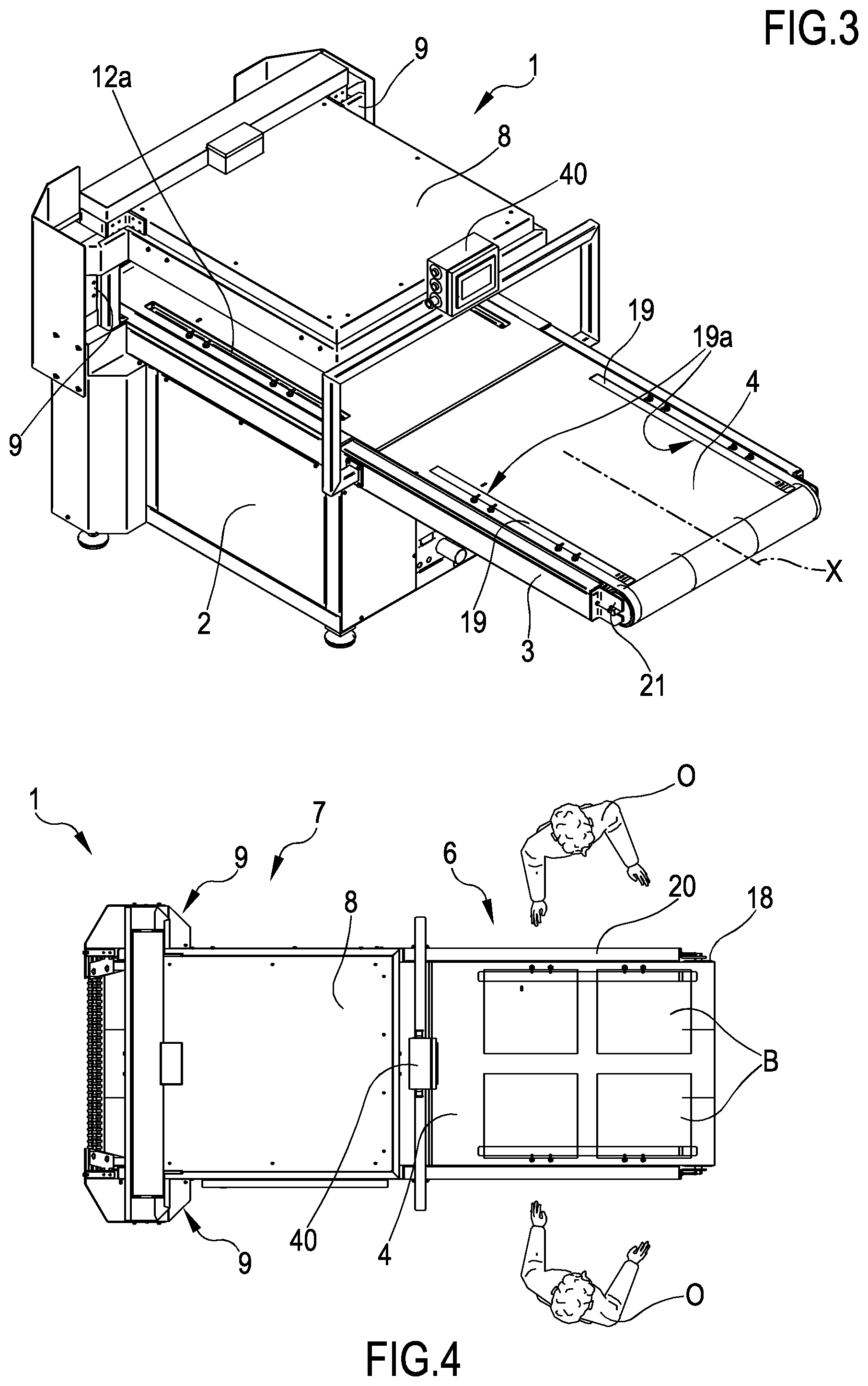 Patent US12351352 Figure 2 – Belt-type vacuum packaging machine