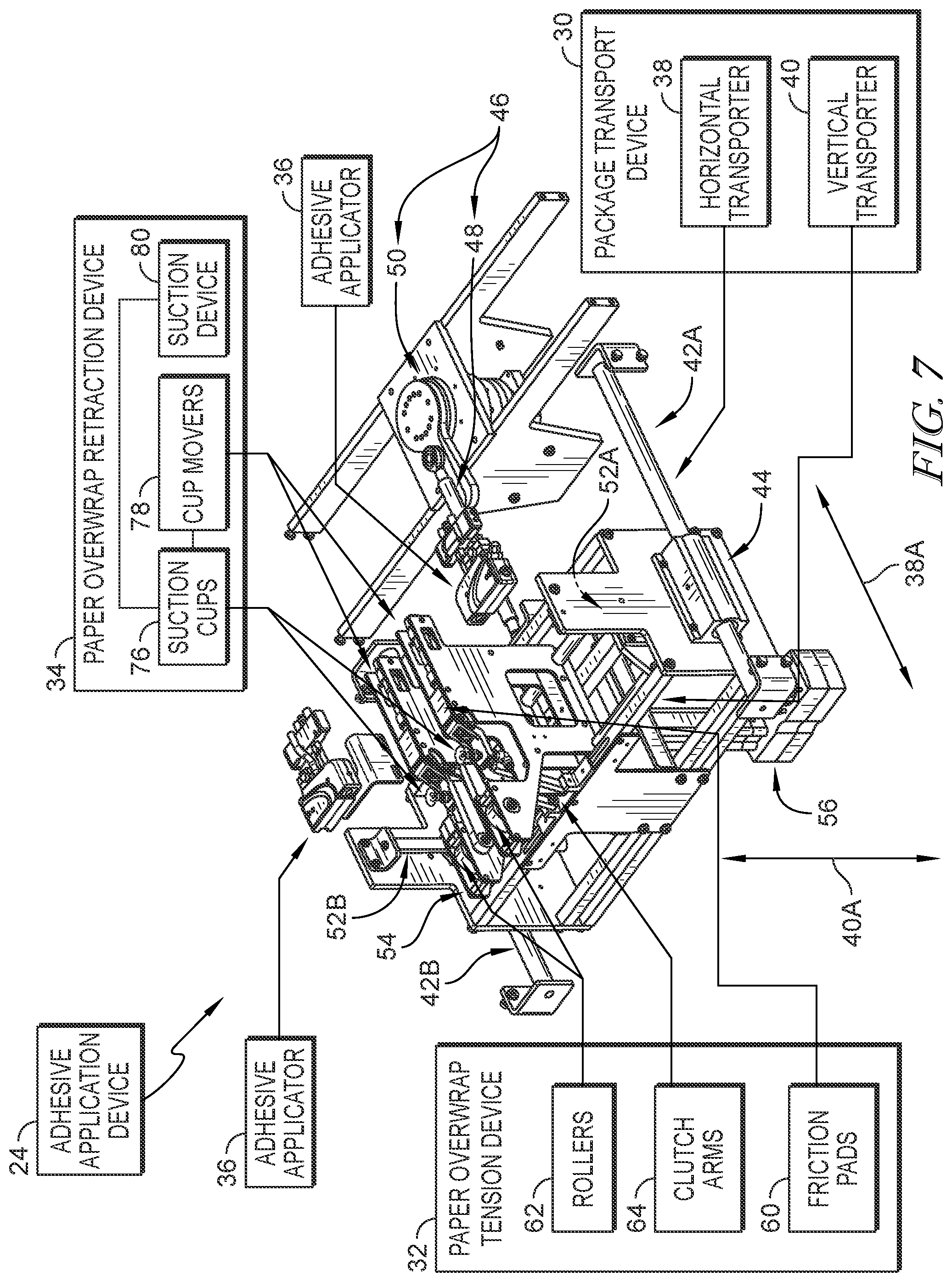 Patent US12351354 Figure 7 – Paper wrapping device and related methods