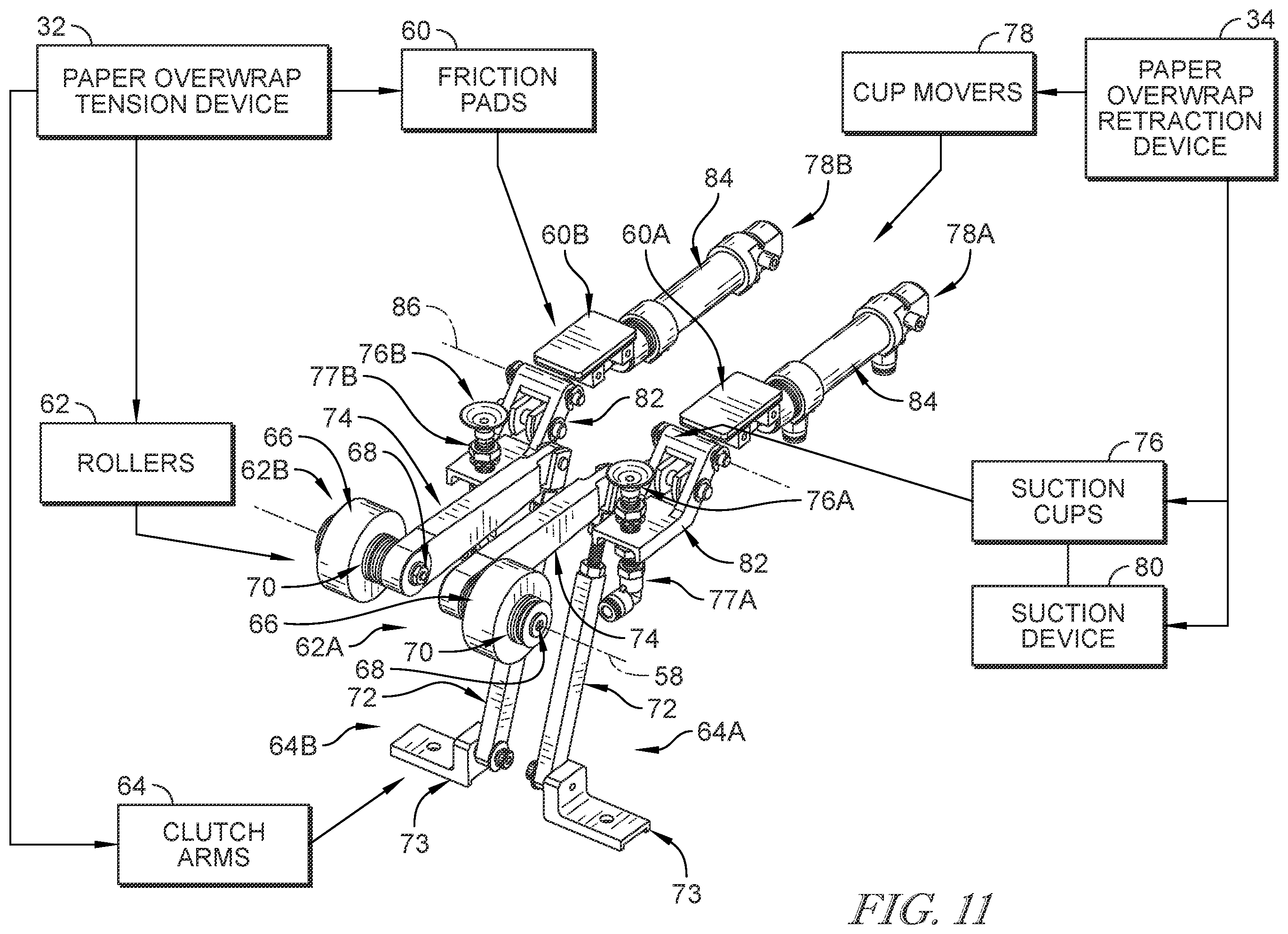 Patent US12351354 Figure 11 – Paper wrapping device and related methods