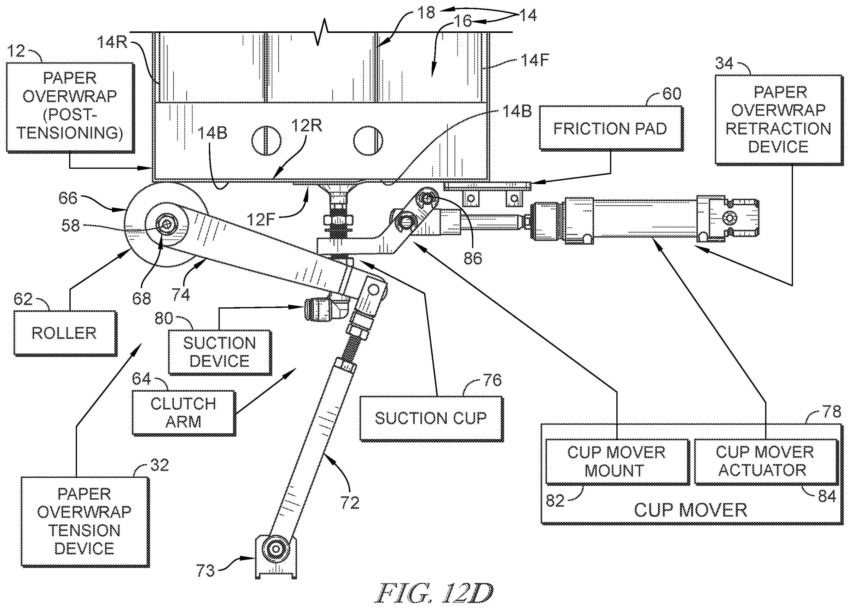 Patent US12351354 Figure 16 – Paper wrapping device and related methods