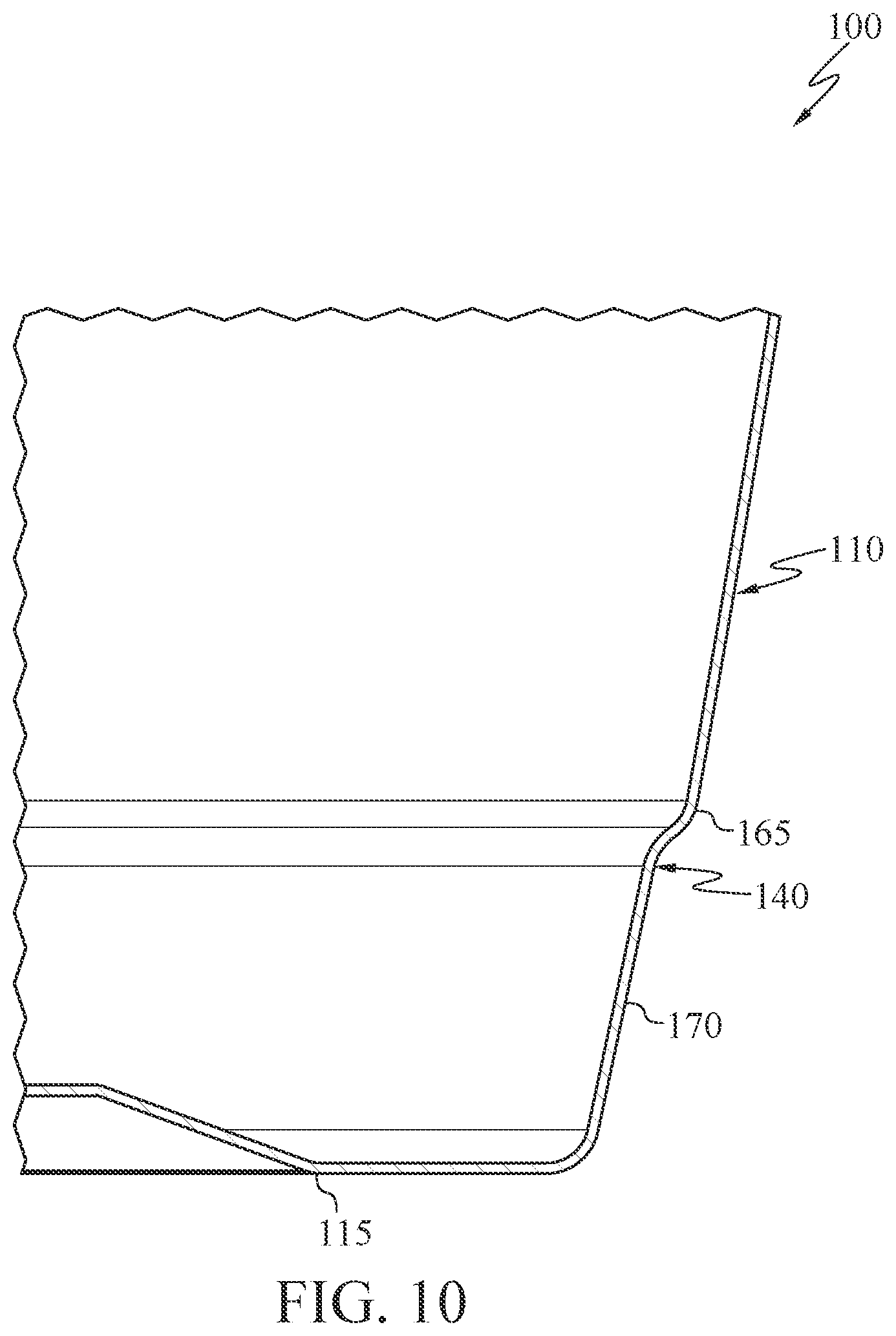 Patent US12351358 Figure 10 – Container having a stacking feature