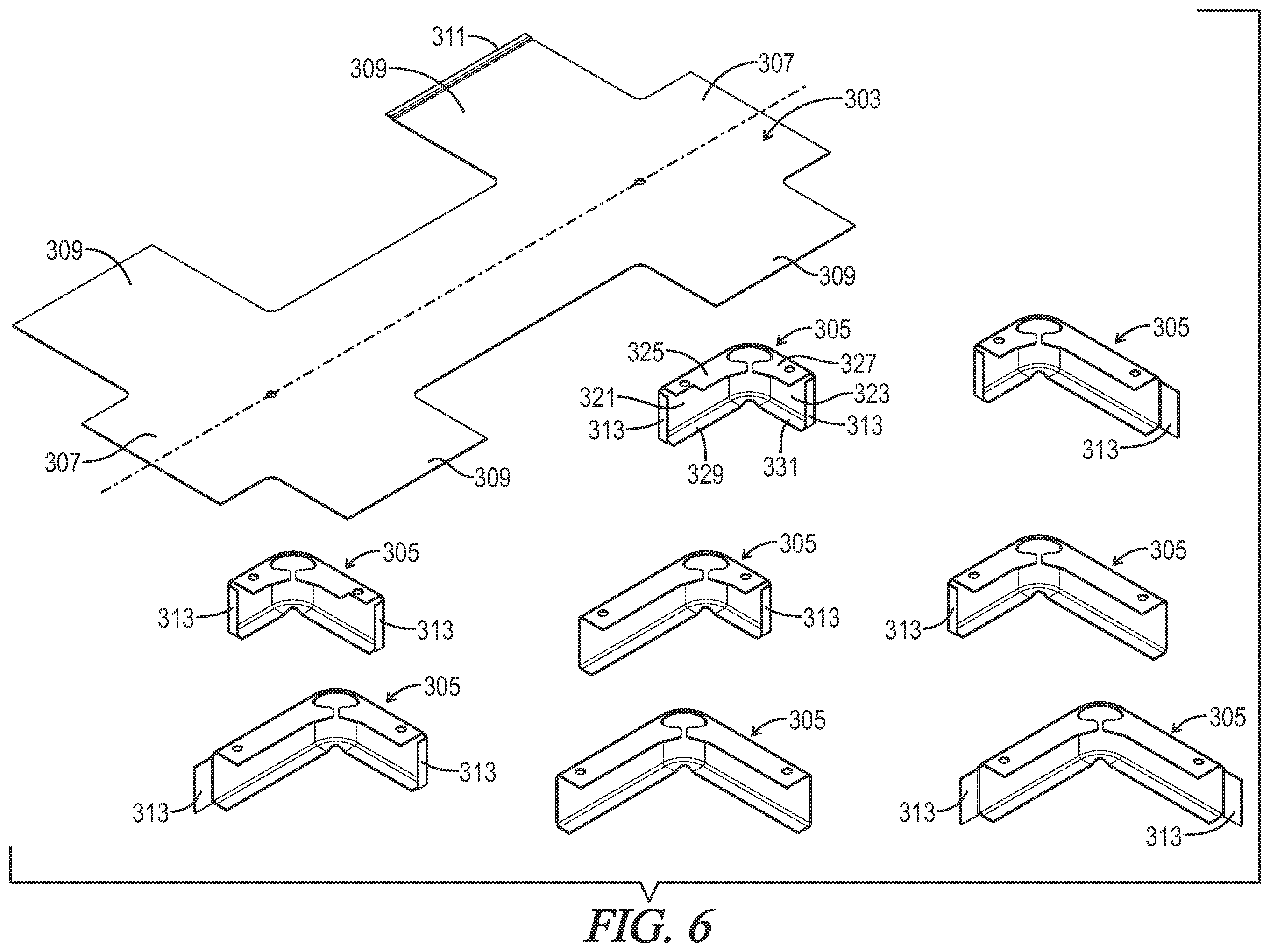 Patent US12351360 Figure 6 – Modular shipping base