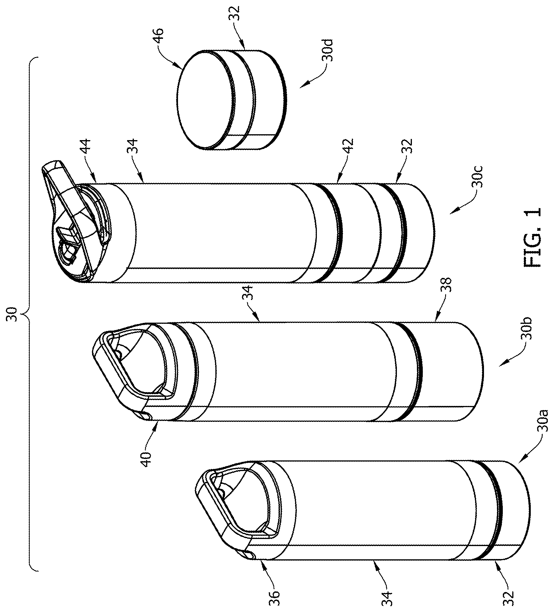 Patent US12351361 — Reconfigurable container system — Figure 1