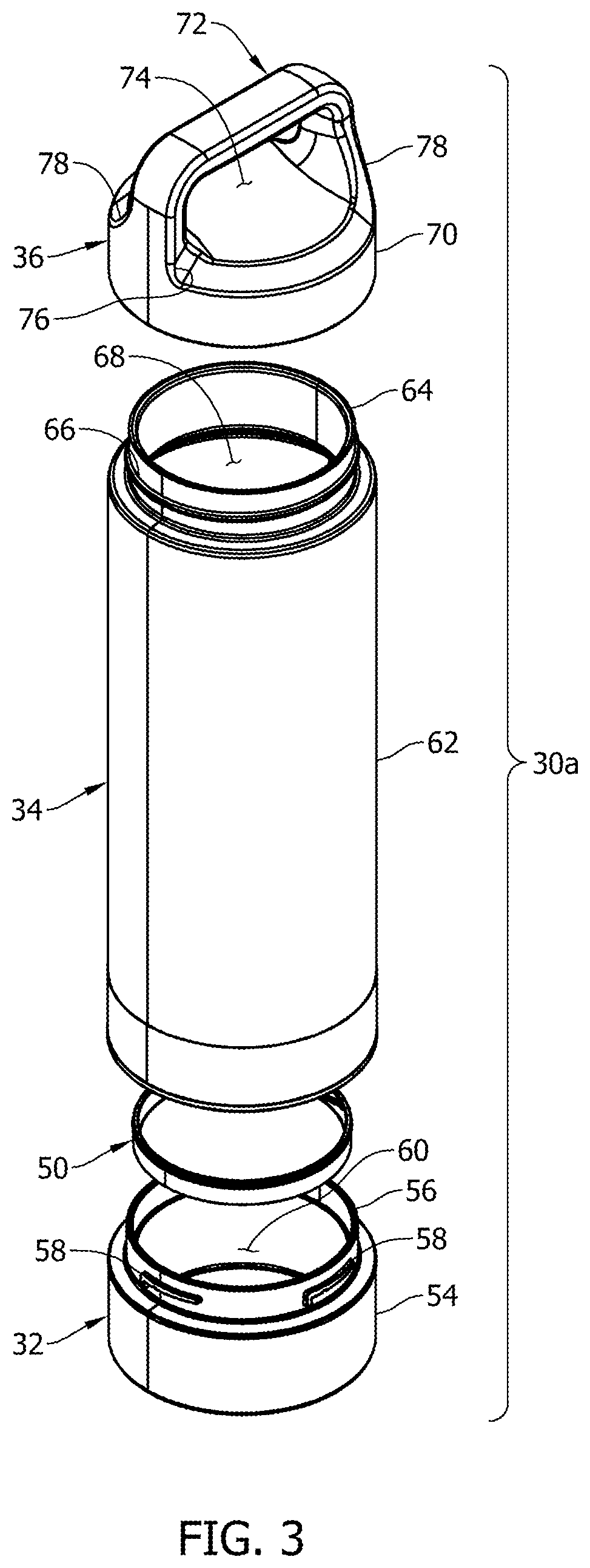 Patent US12351361 Figure 3 – Reconfigurable container system
