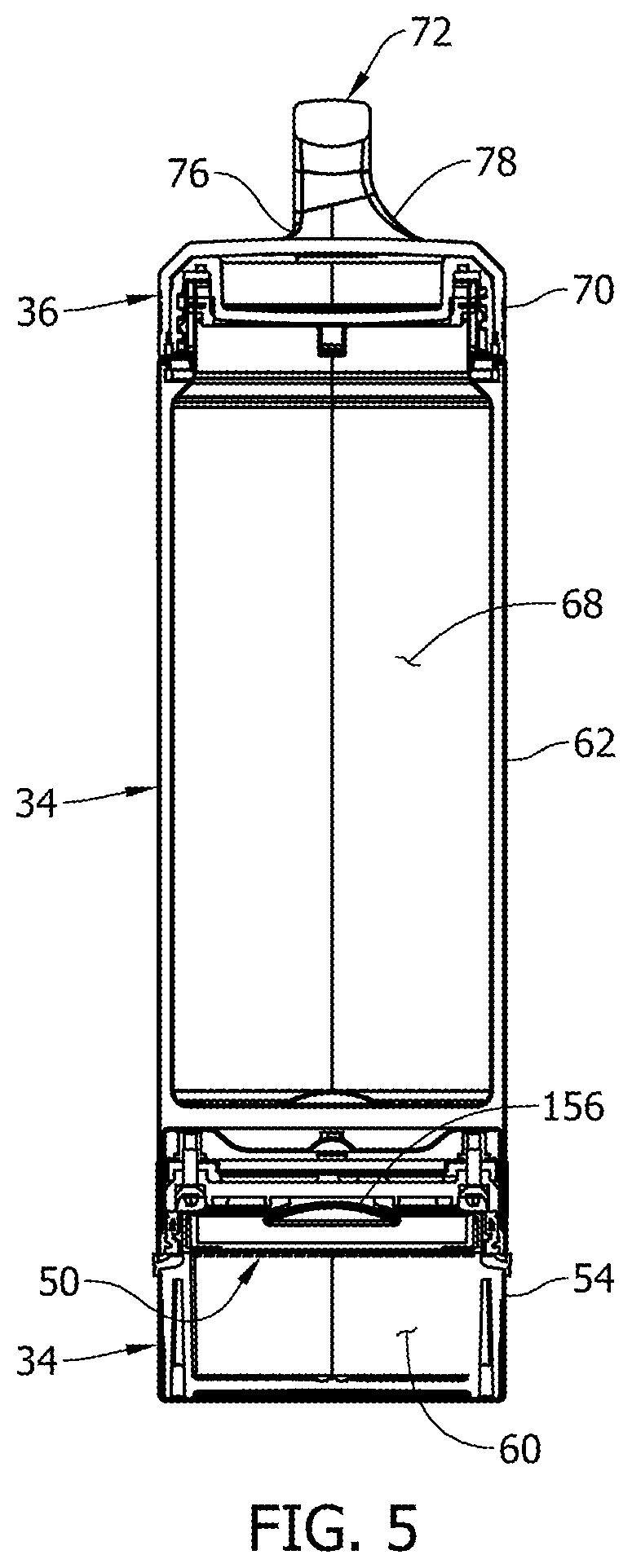 Patent US12351361 Figure 5 – Reconfigurable container system