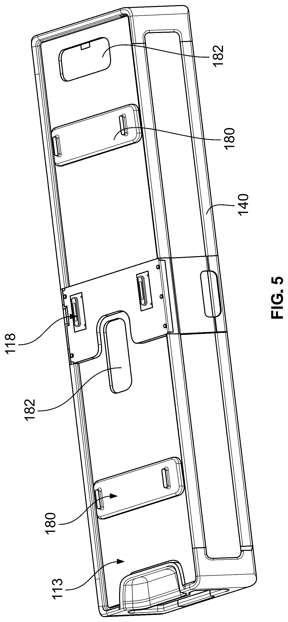 Patent US12351365 Figure 5 – Storage bin